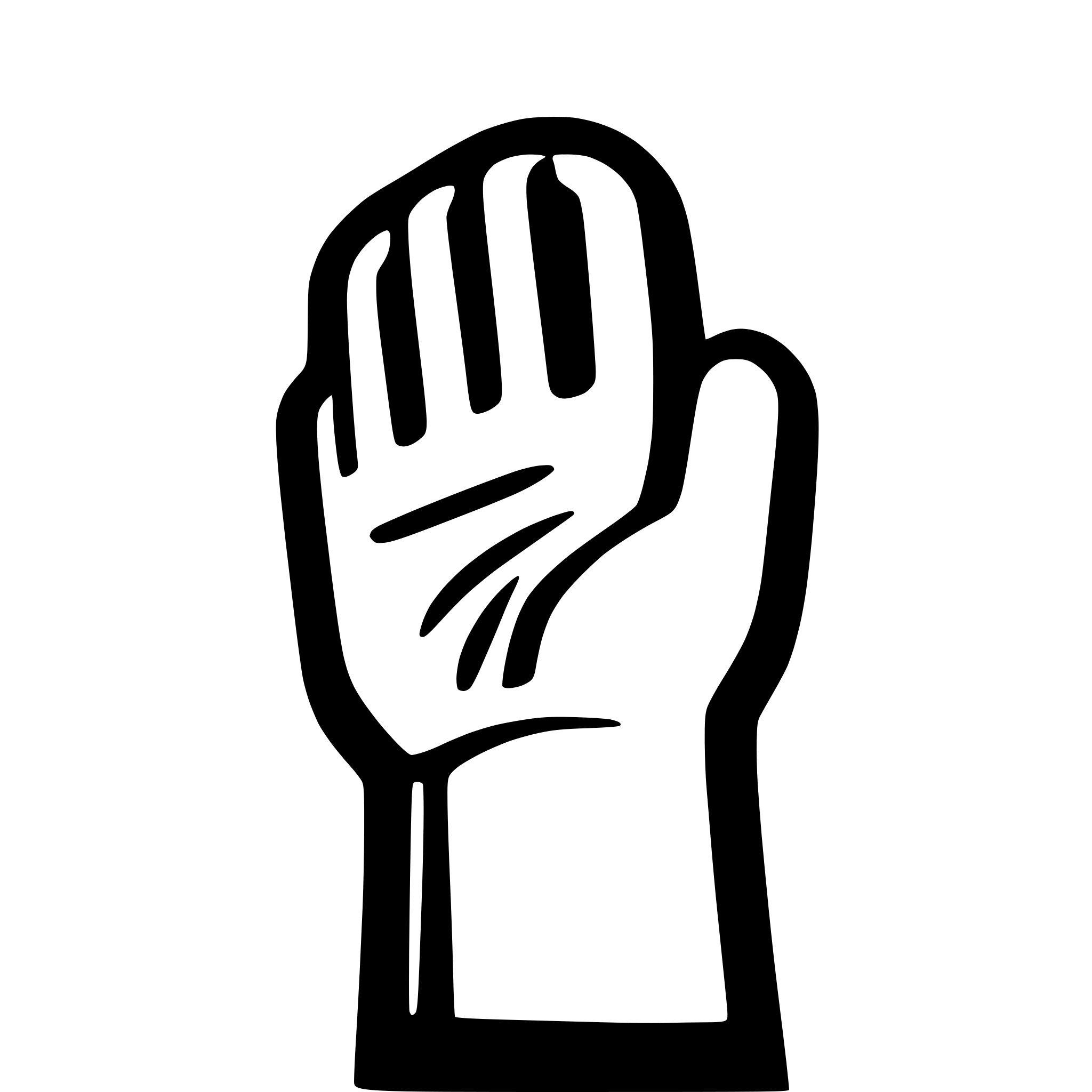 AI-generated SVG of 'A waving hand'