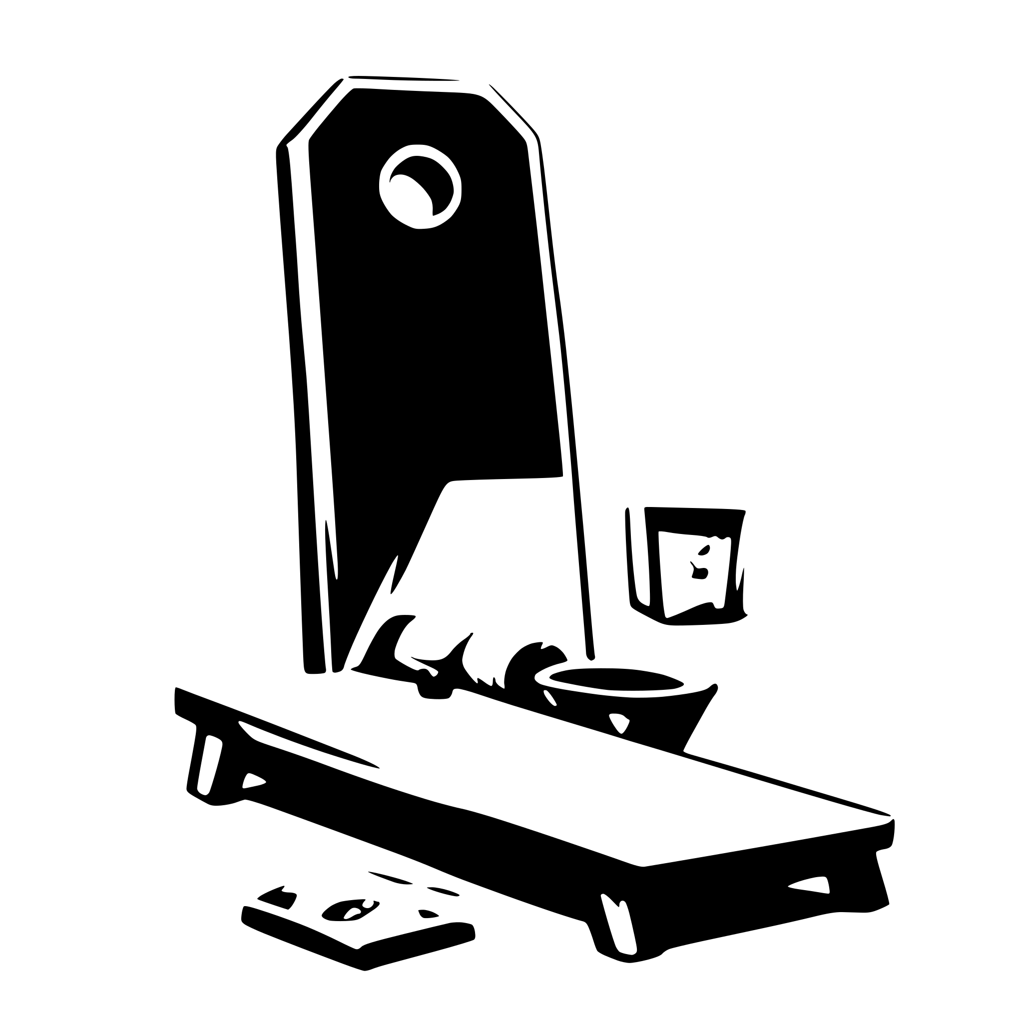 AI-generated SVG of 'cornhole'