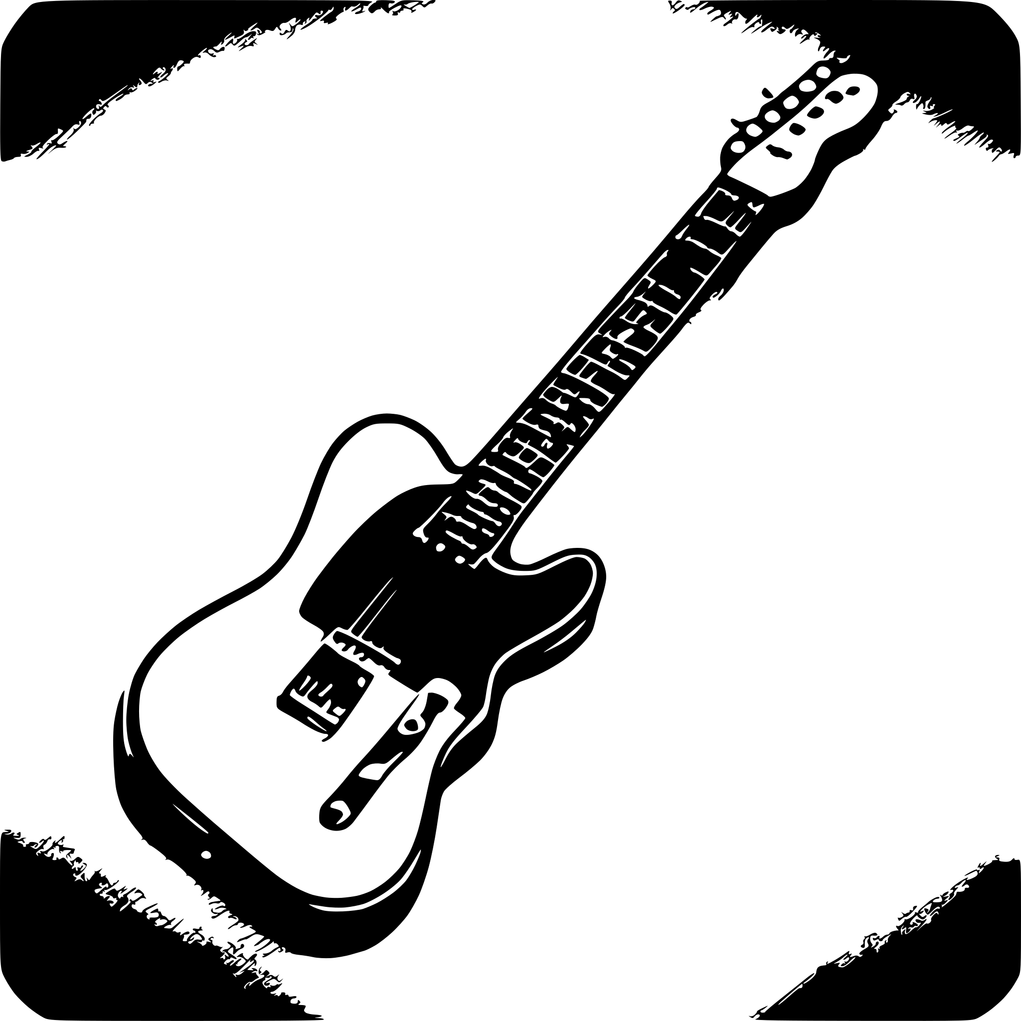 AI-generated SVG of a Fender Telecaster guitar