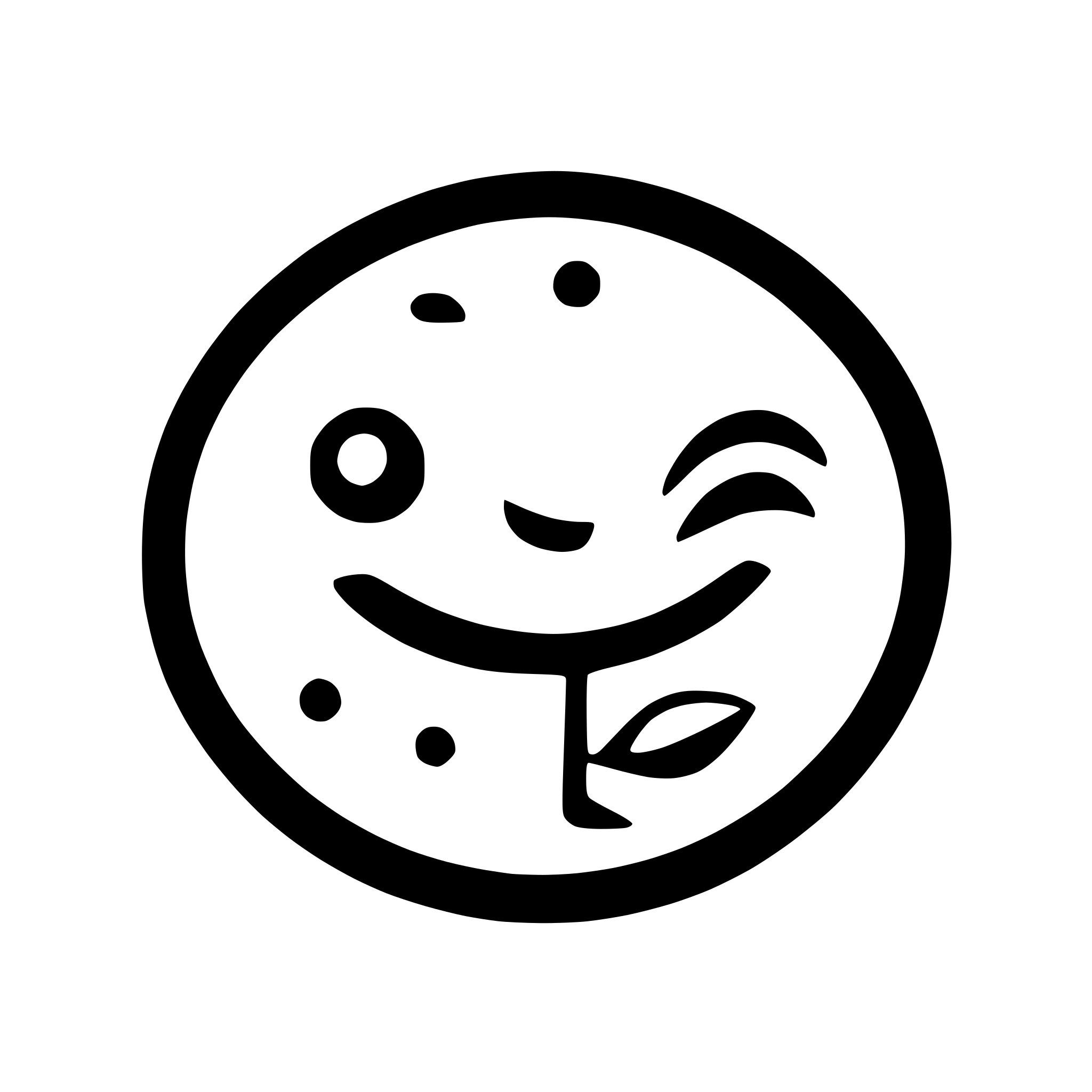 AI-generated SVG of a logo style depiction of a red snapper fish, with a happy appearance and a smile