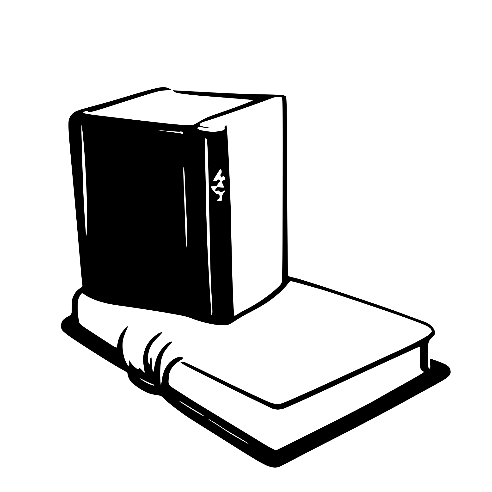AI-generated SVG of a book