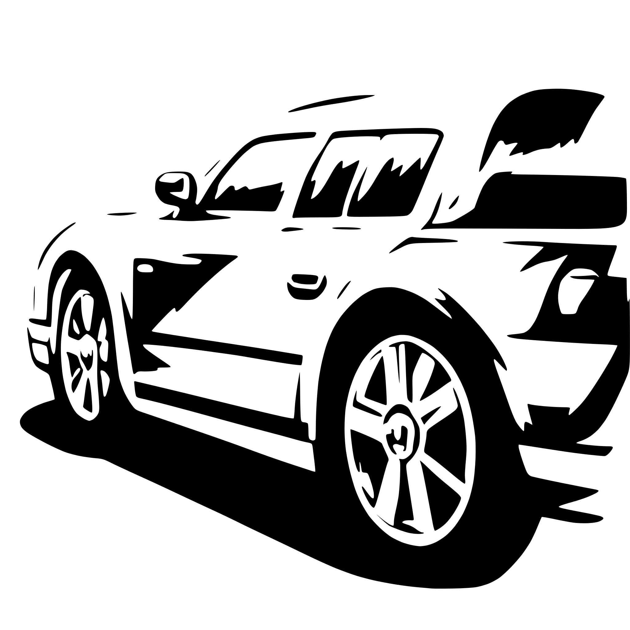 AI-generated SVG of a wrapped car from the side