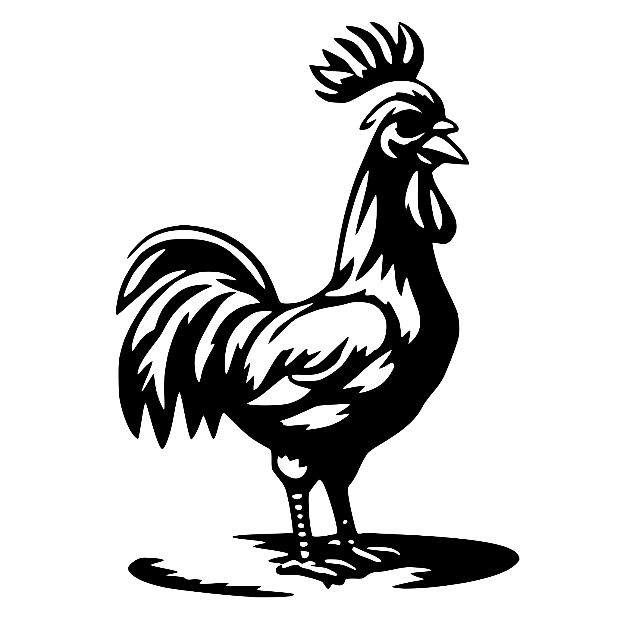 AI-generated SVG of a cock