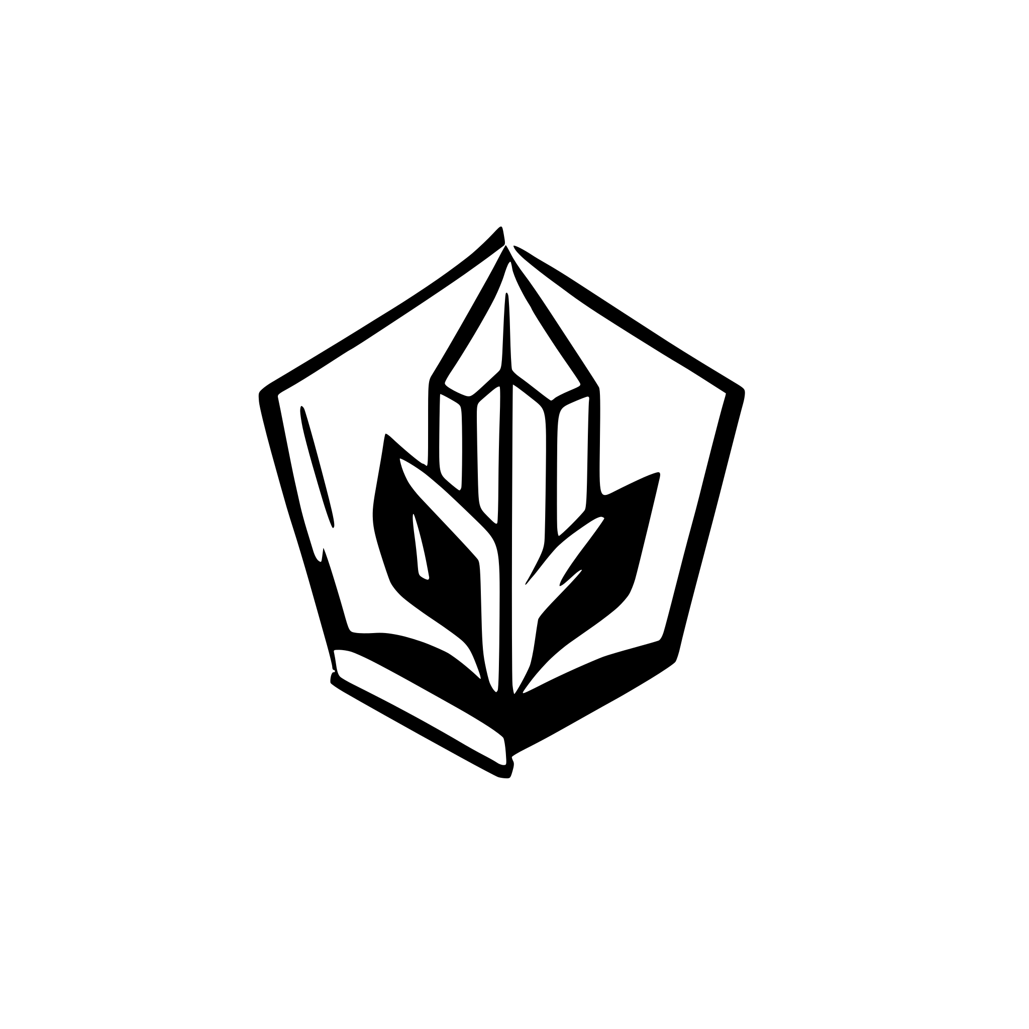 AI-generated SVG of a Create a logo with.geometric shape in  black, and white,