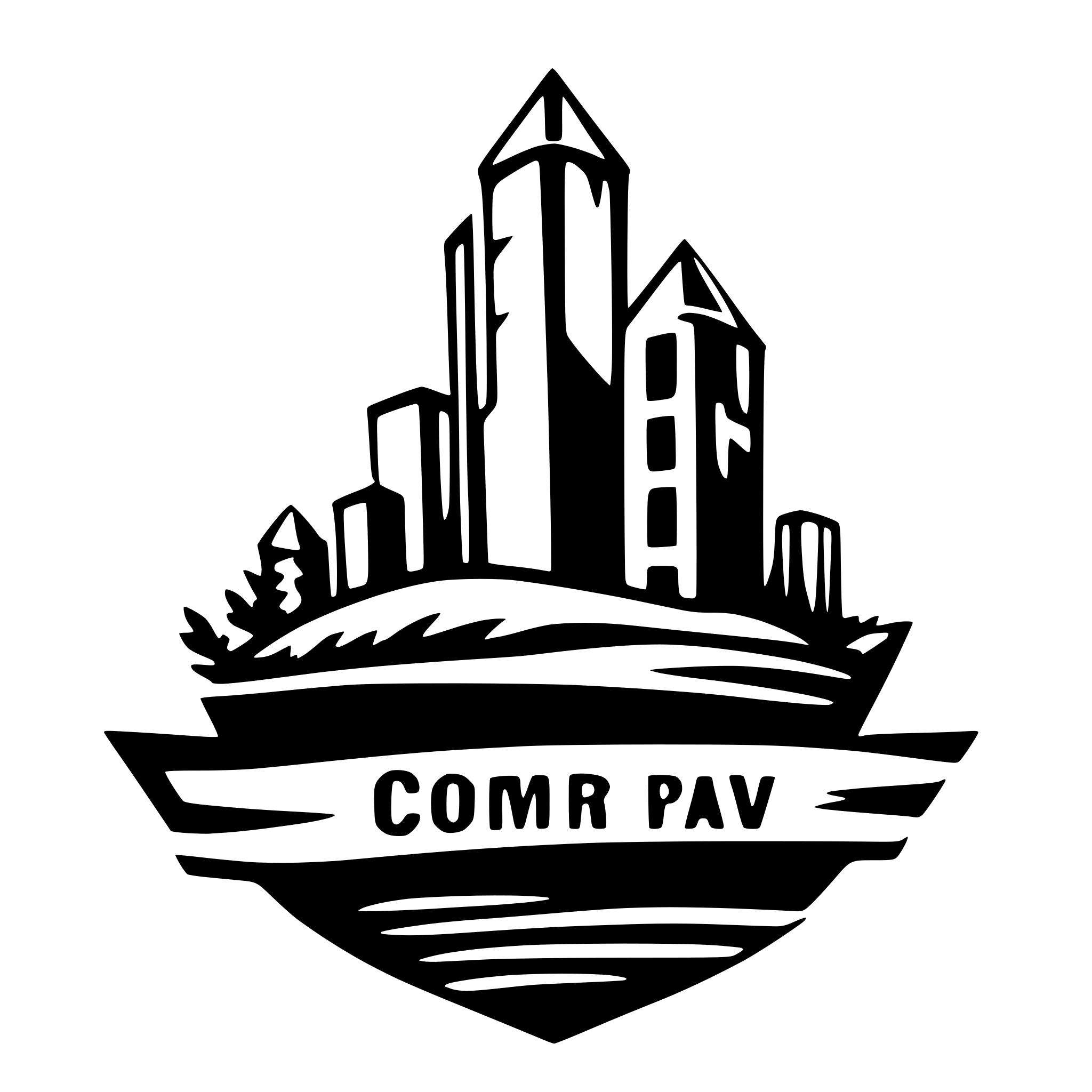 AI-generated SVG of 'logo with sharp lines and company name 2'