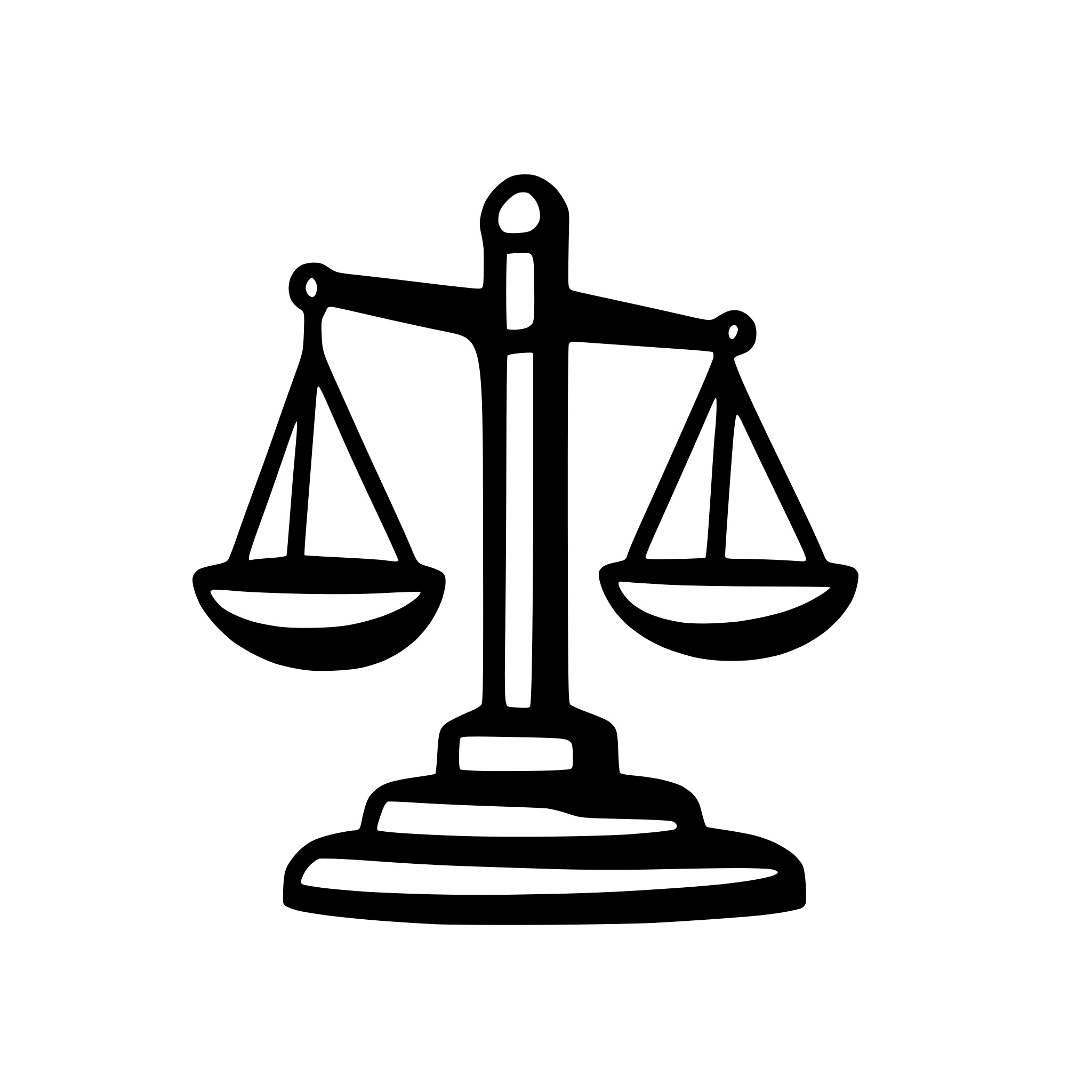 AI-generated SVG of a scales of justice with slash from bottom left to top right, 32x32 icon