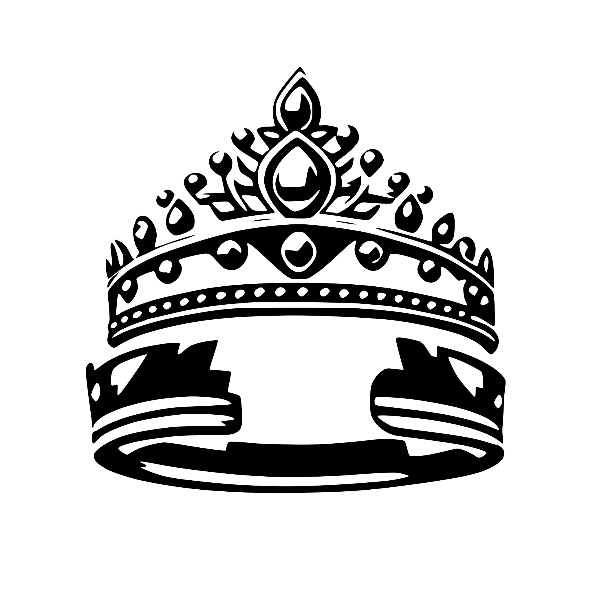AI-generated SVG of a diadem
