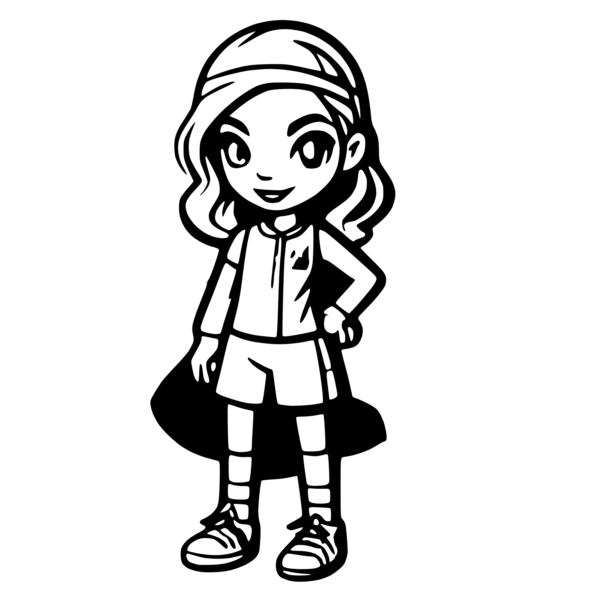 AI-generated SVG of a princesse sportif