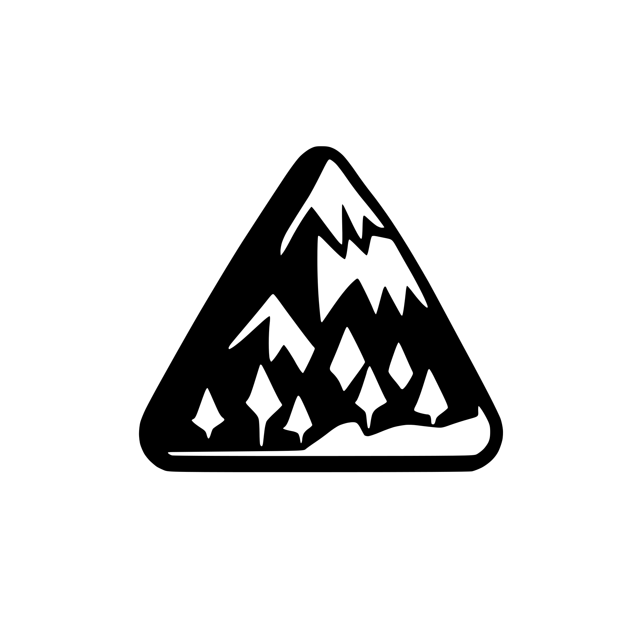 AI-generated SVG of a A mountain