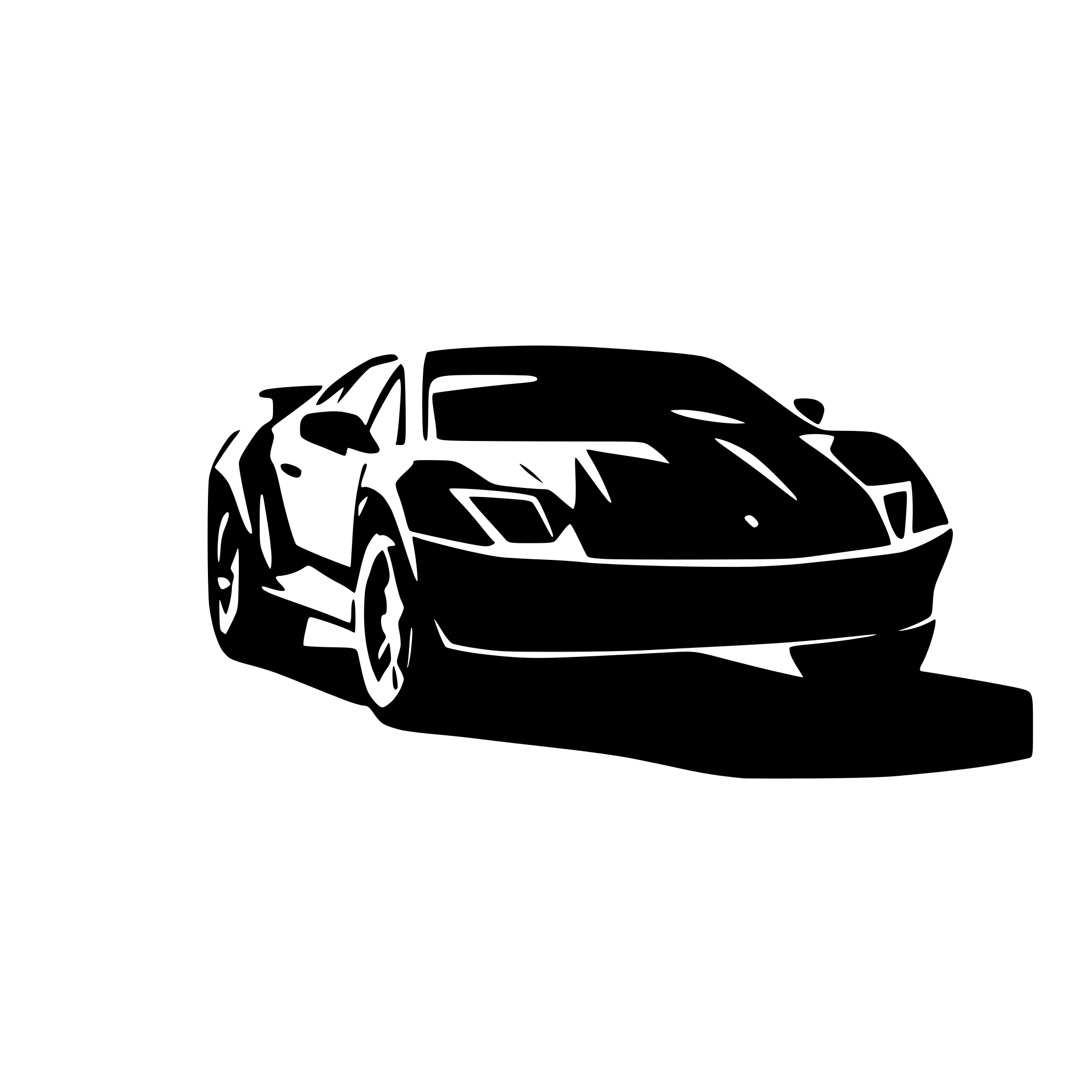 AI-generated SVG of 'filled lamborghini siluette'
