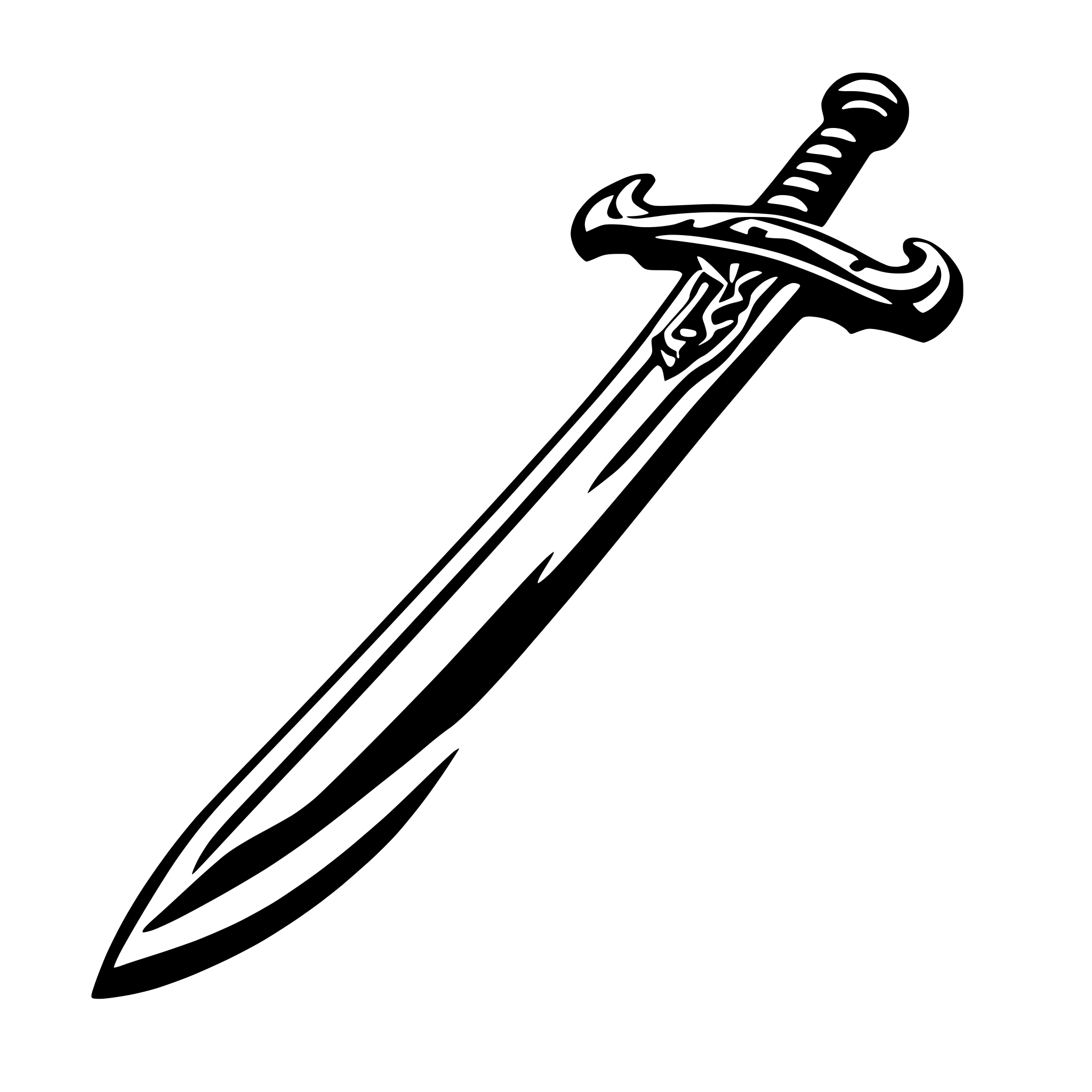 AI-generated SVG of 'pirate sword'