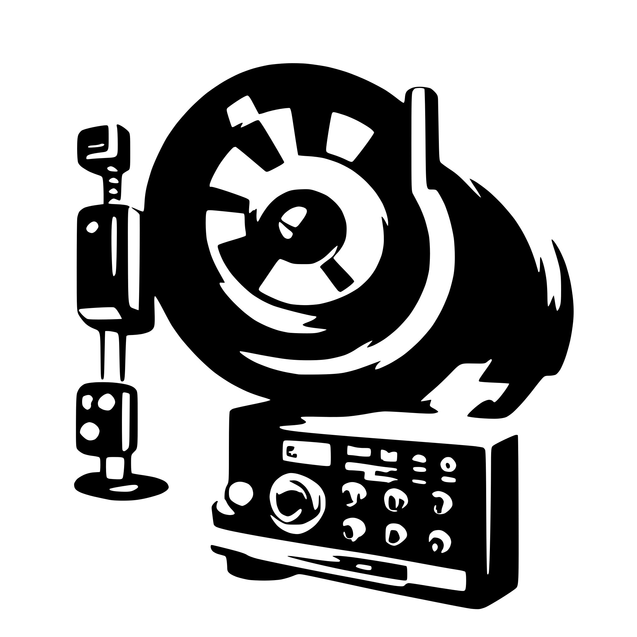 AI-generated SVG of 'music play control'