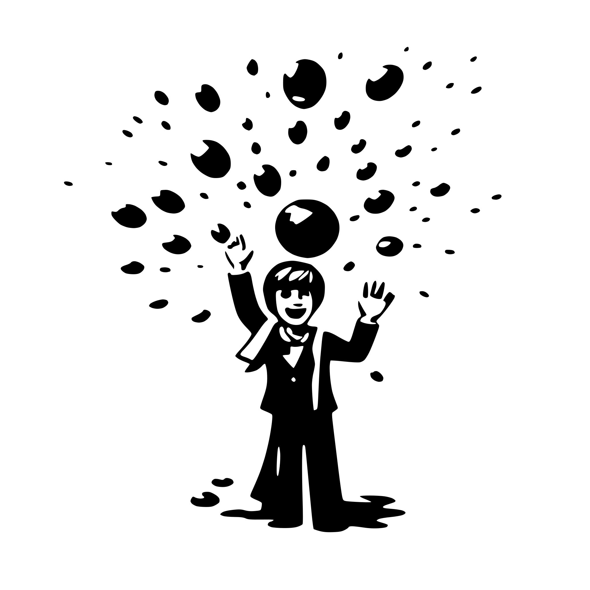 AI-generated SVG of a celebration, confetti exploding