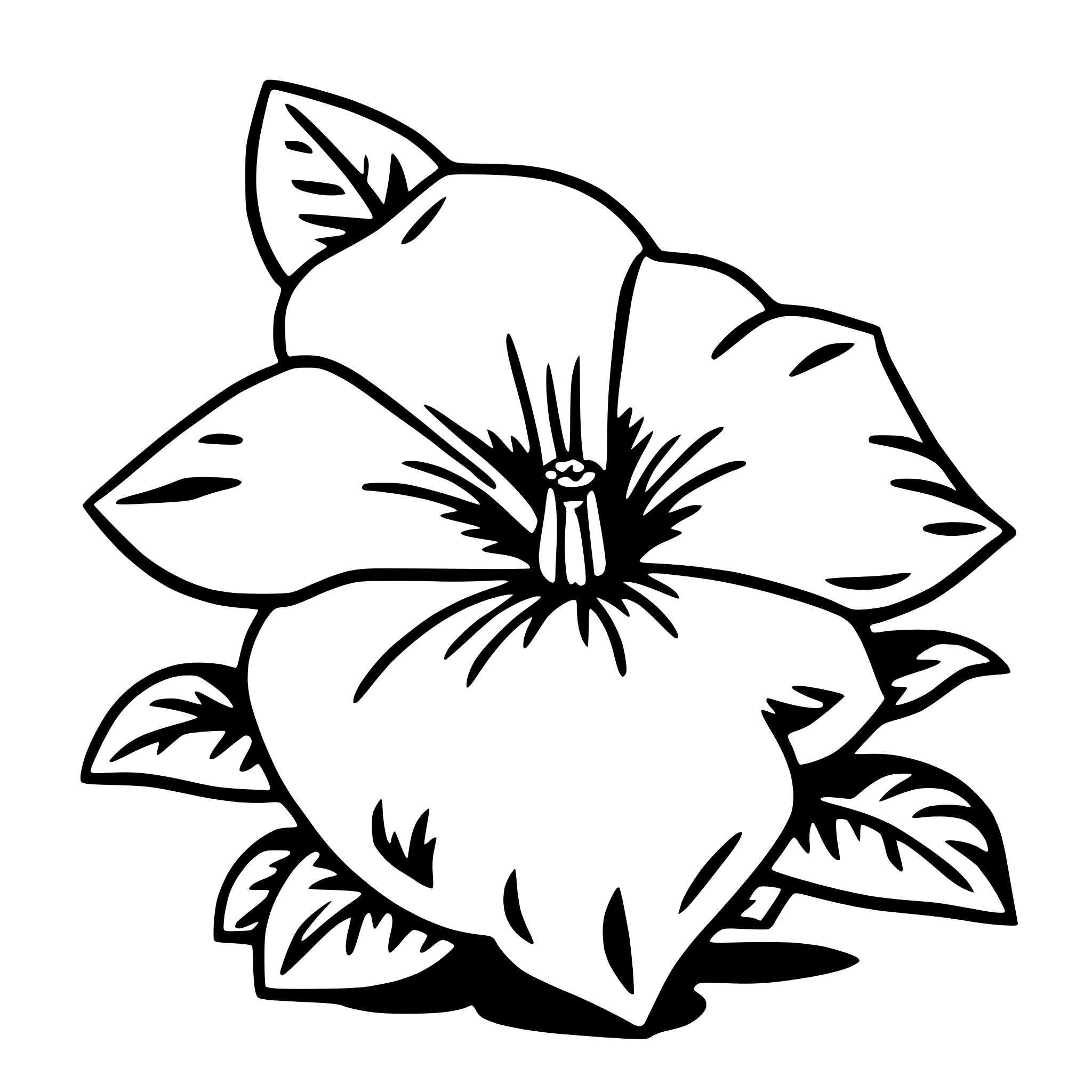 AI-generated SVG of 'petunia'