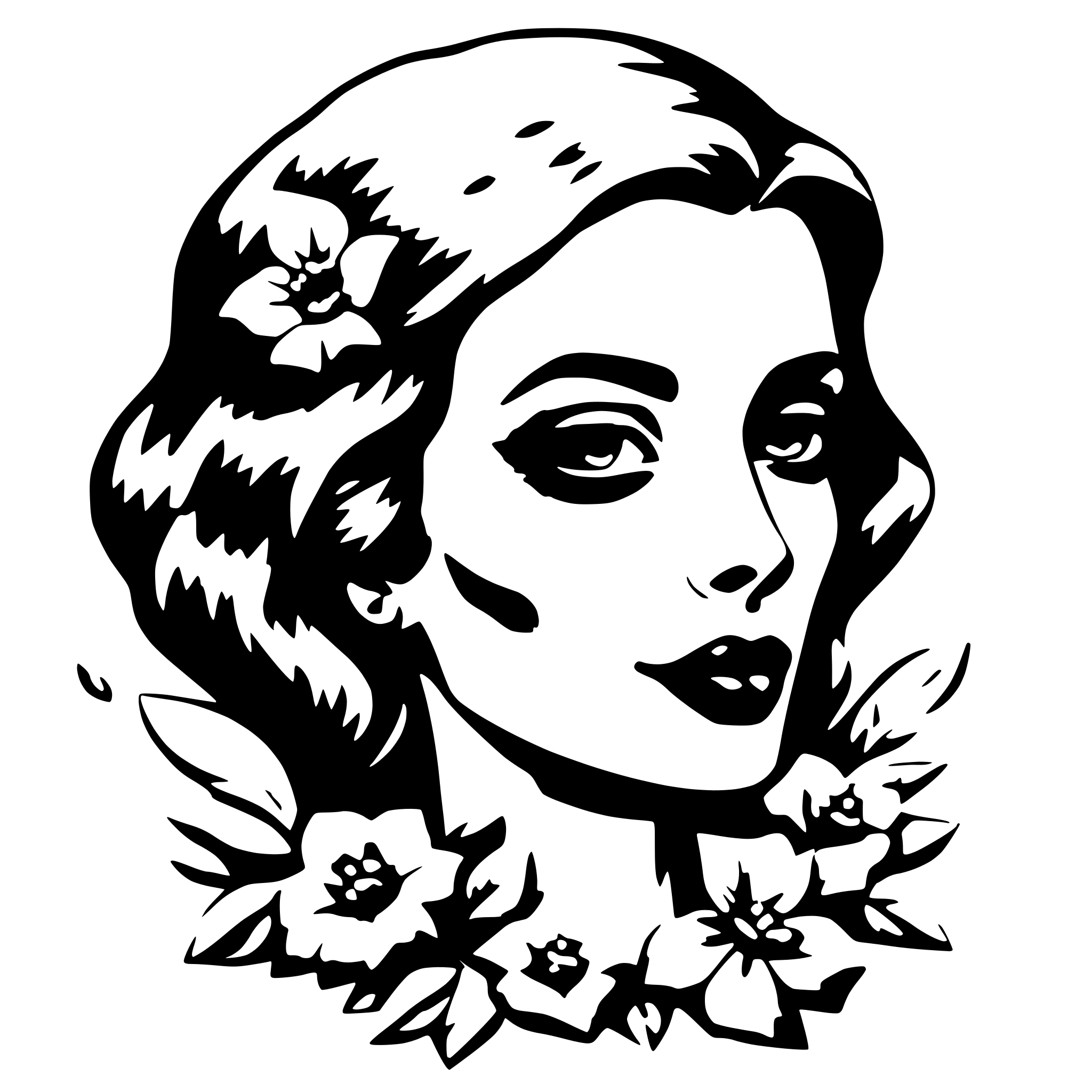 AI-generated SVG of a Beauty, Rich or death
