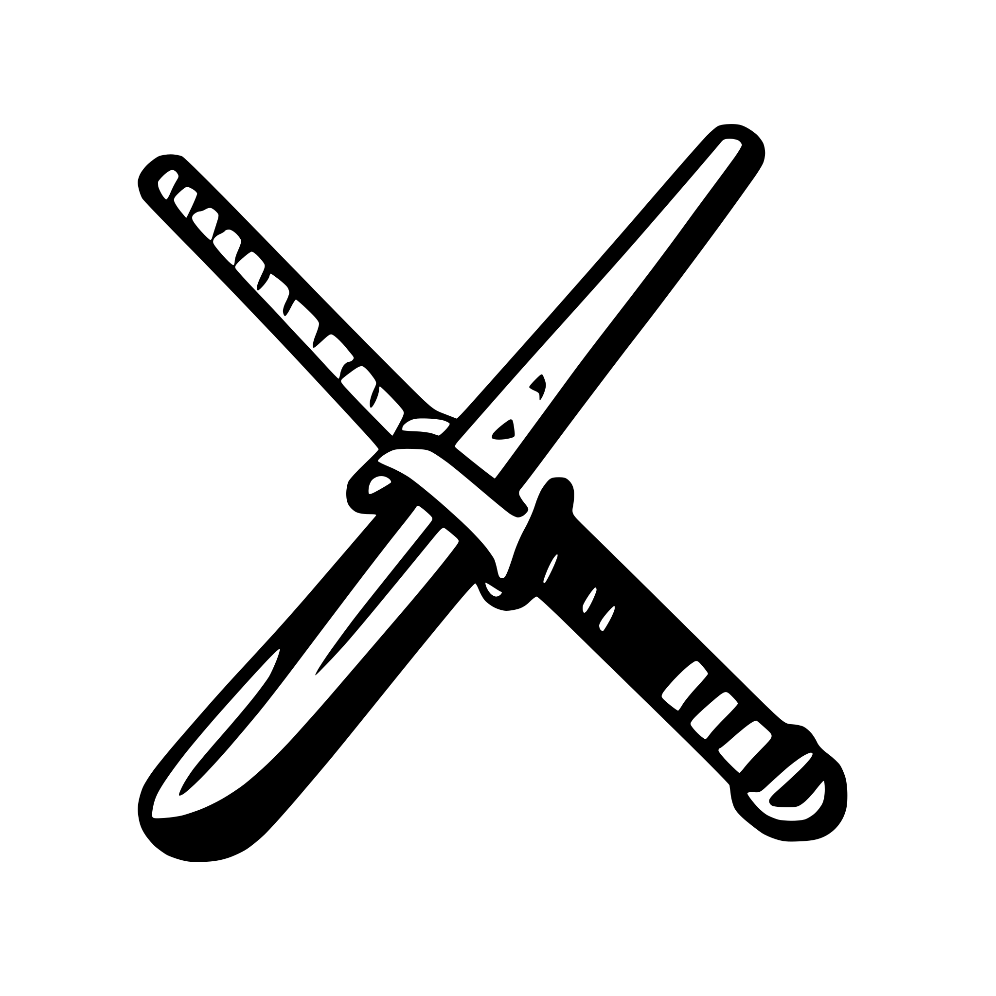 AI-generated SVG of a icon of samurai katana