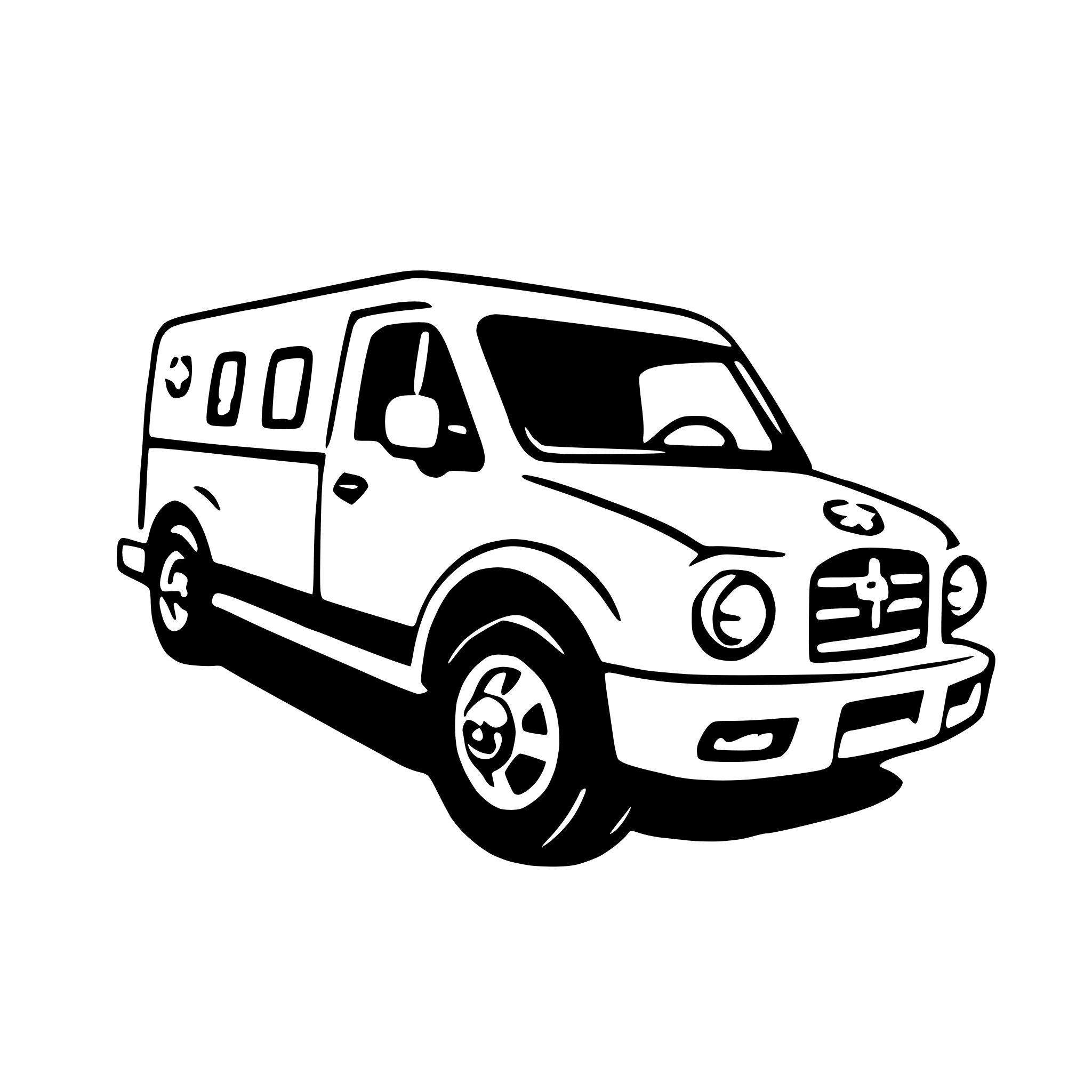 AI-generated SVG of 'ambulance'