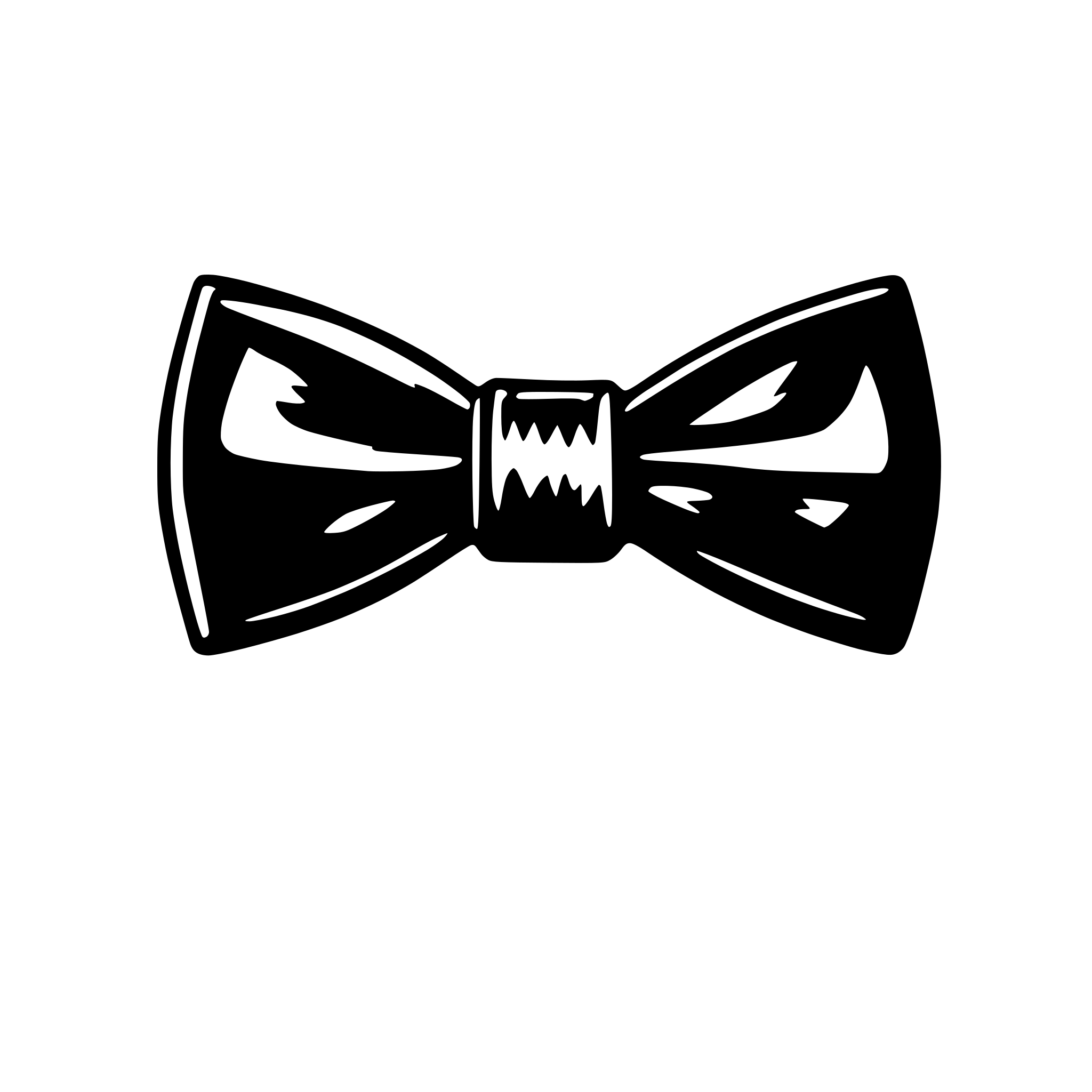 AI-generated SVG of a bow tie minimalist