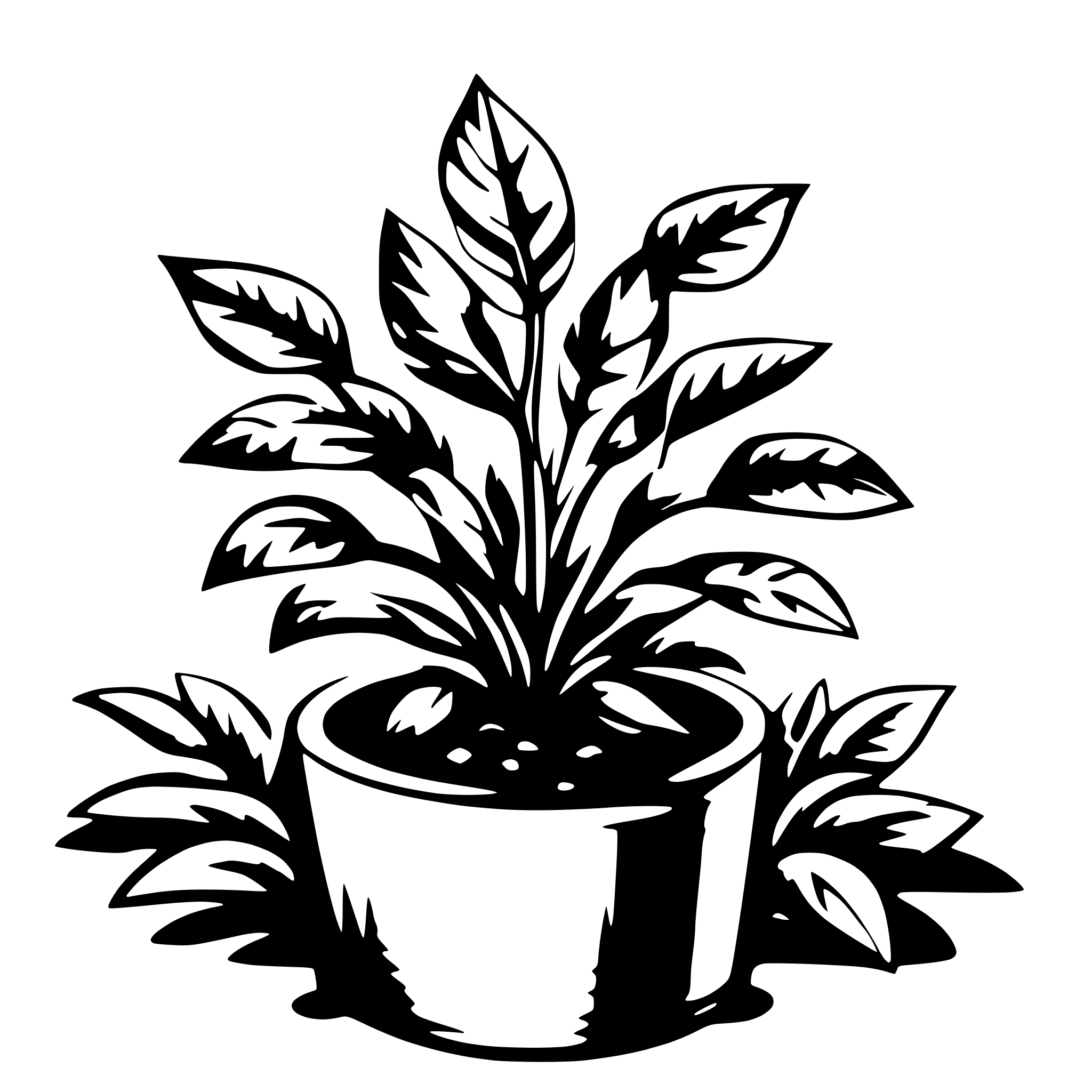 AI-generated SVG of 'I need to illustrate all of the aboveground parts of a plant'