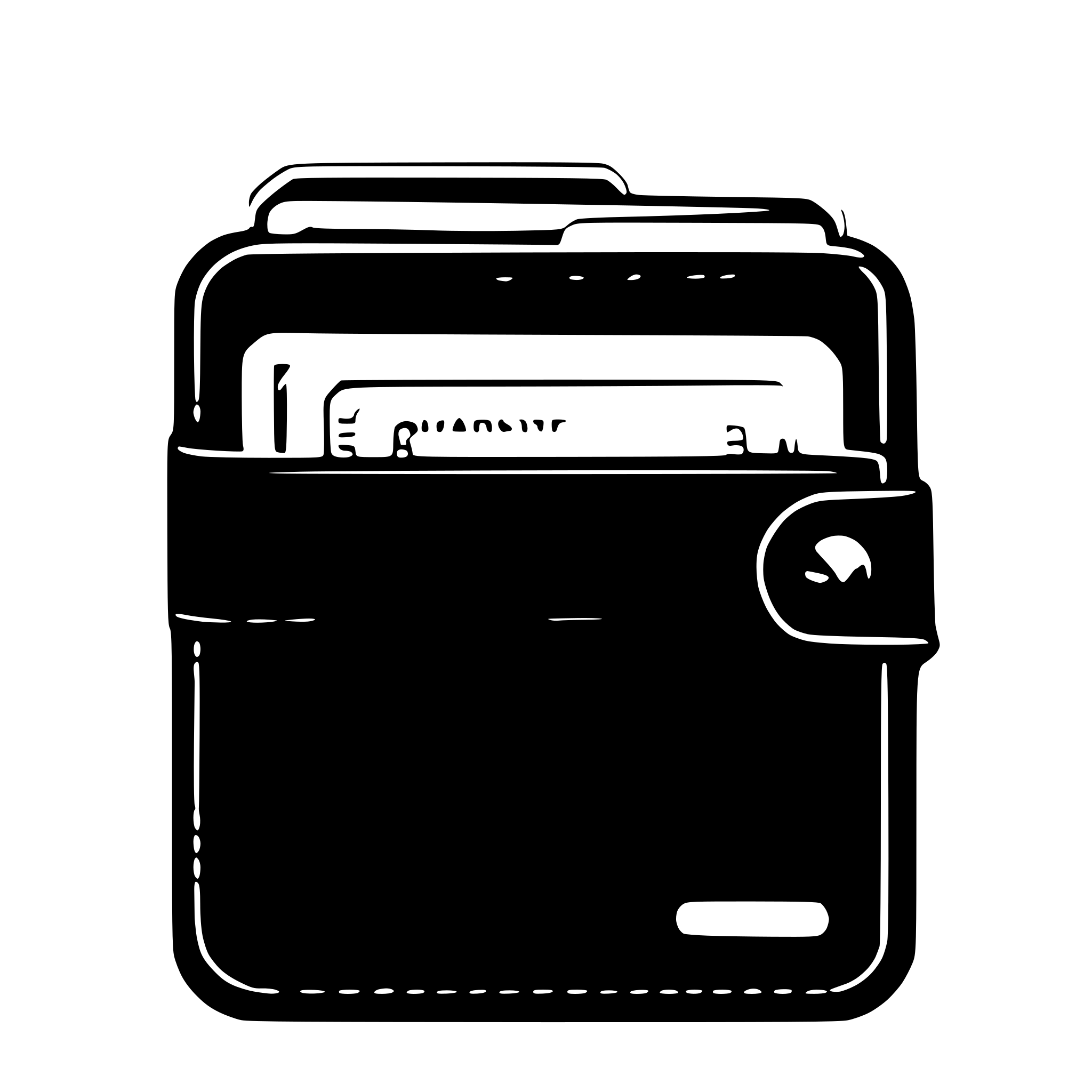 AI-generated SVG of 'A simple outline of a wallet with a single credit card visible.'