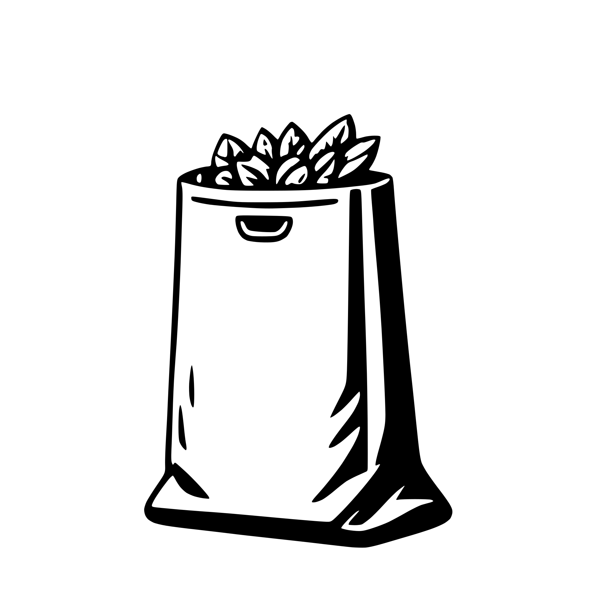 AI-generated SVG of 'plastic bag'