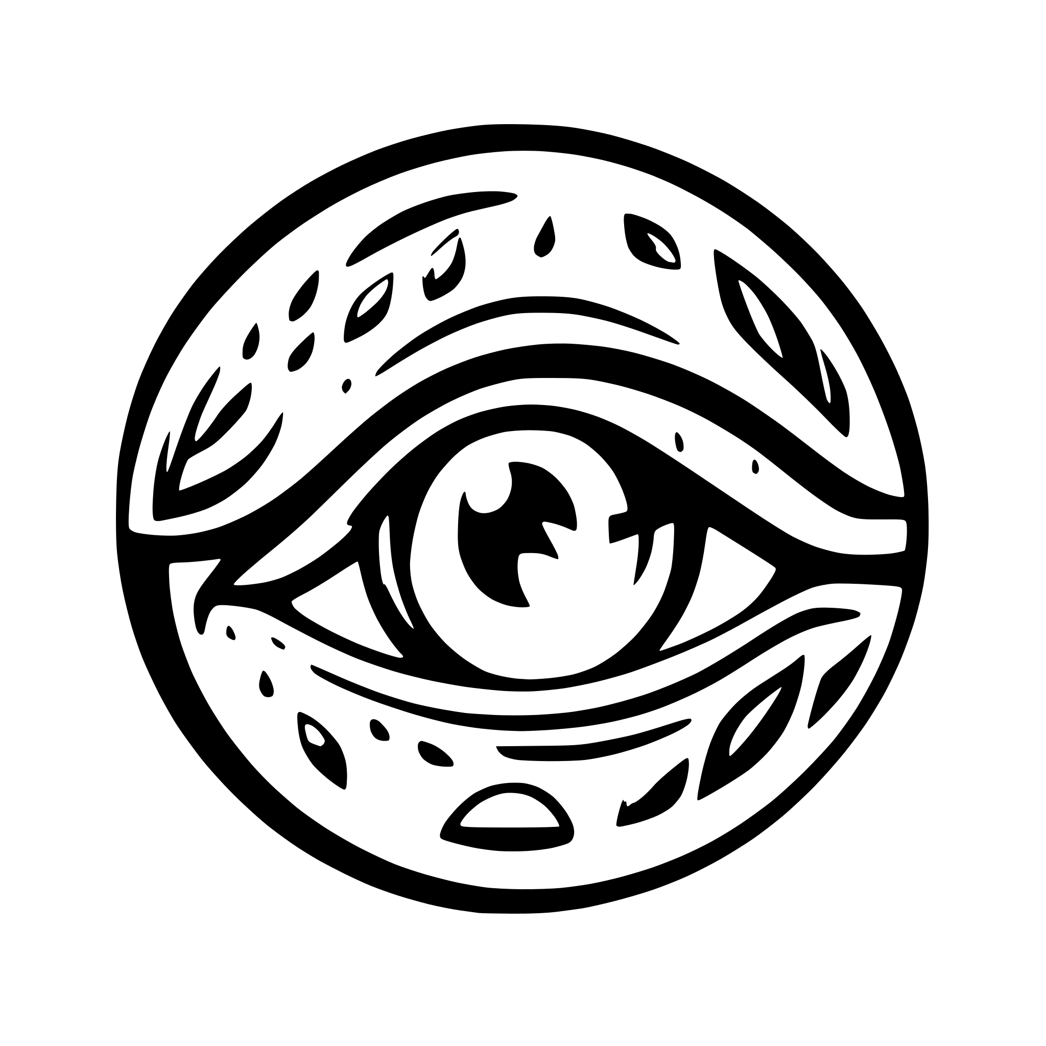 AI-generated SVG of 'crying eye'