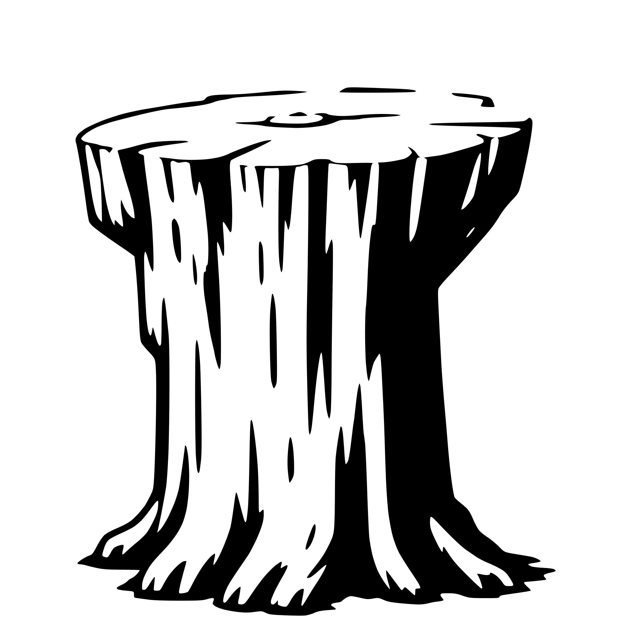 AI-generated SVG of a Tree stump
