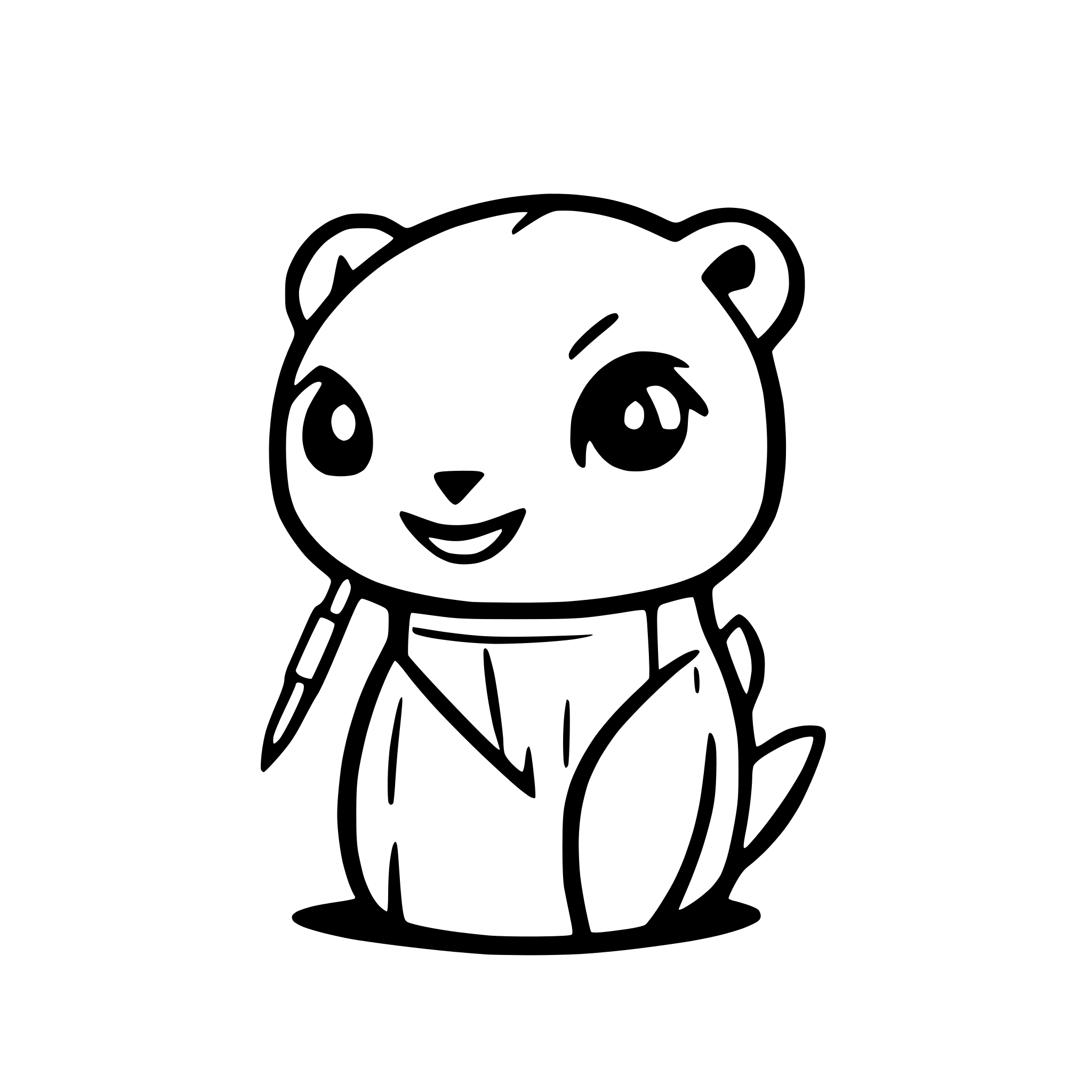 AI-generated SVG of a A seal writing with a pen