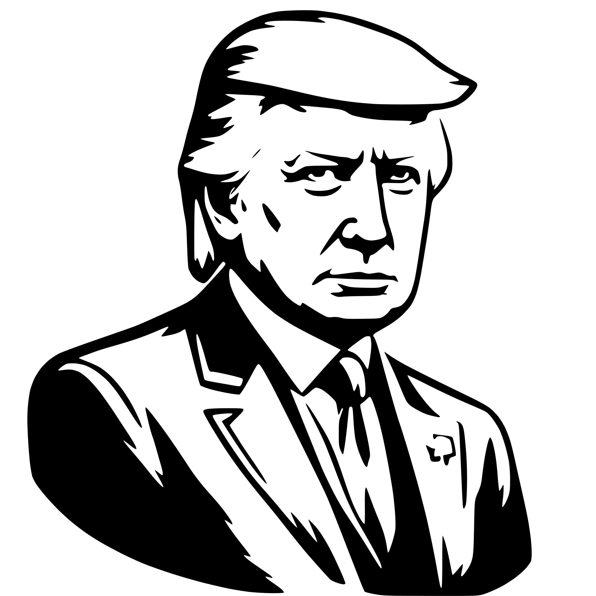 AI-generated SVG of 'trump'