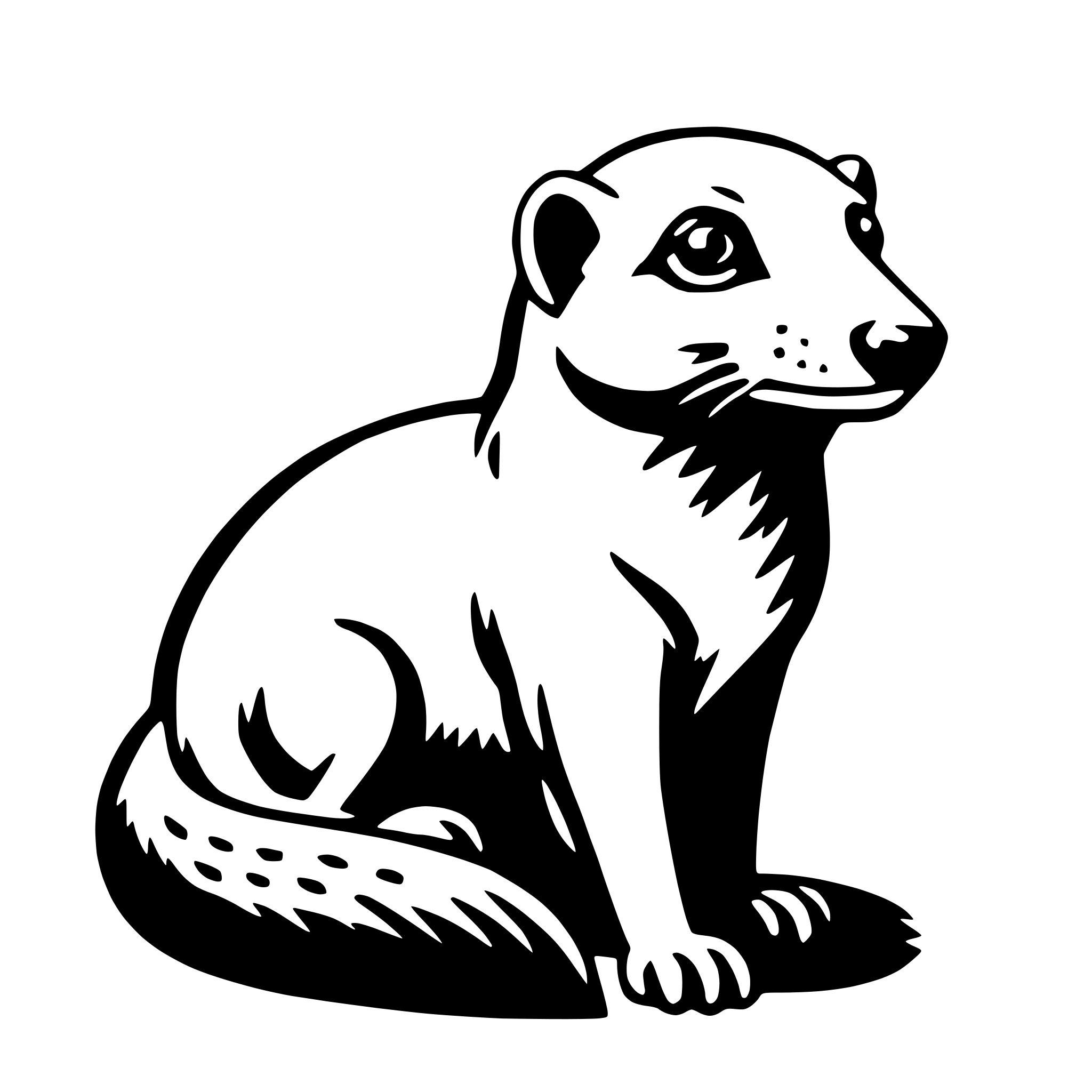 AI-generated SVG of 'mongoose'