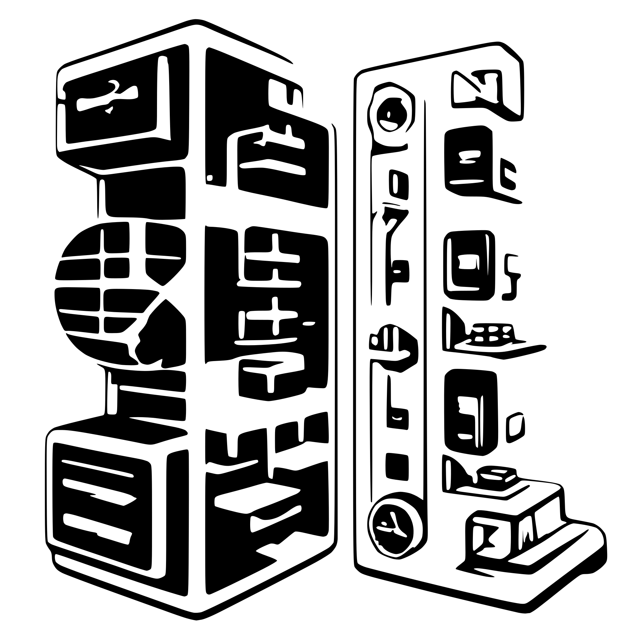 AI-generated SVG of 'microservice as a component of microservice architecture'