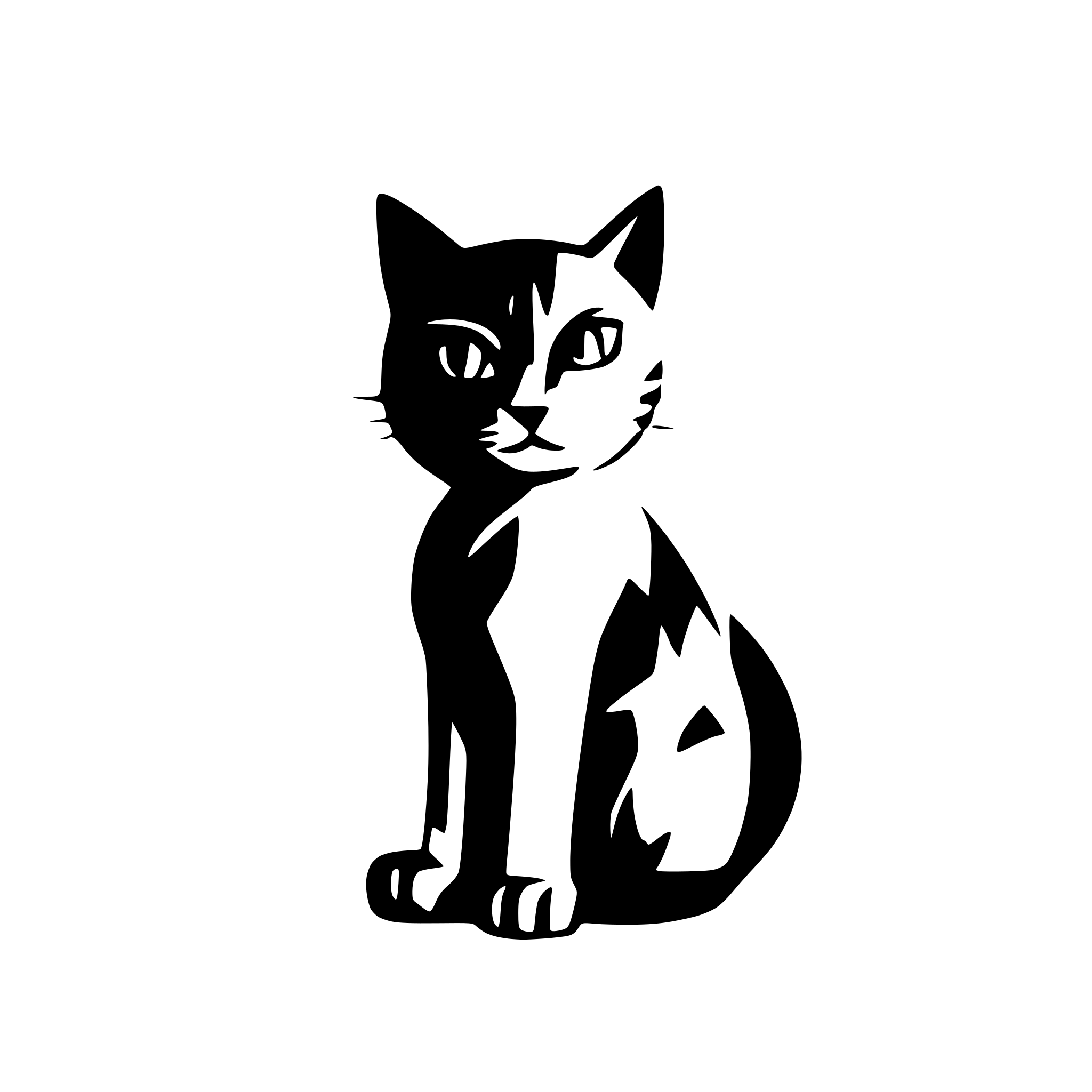 AI-generated SVG of 'cat'