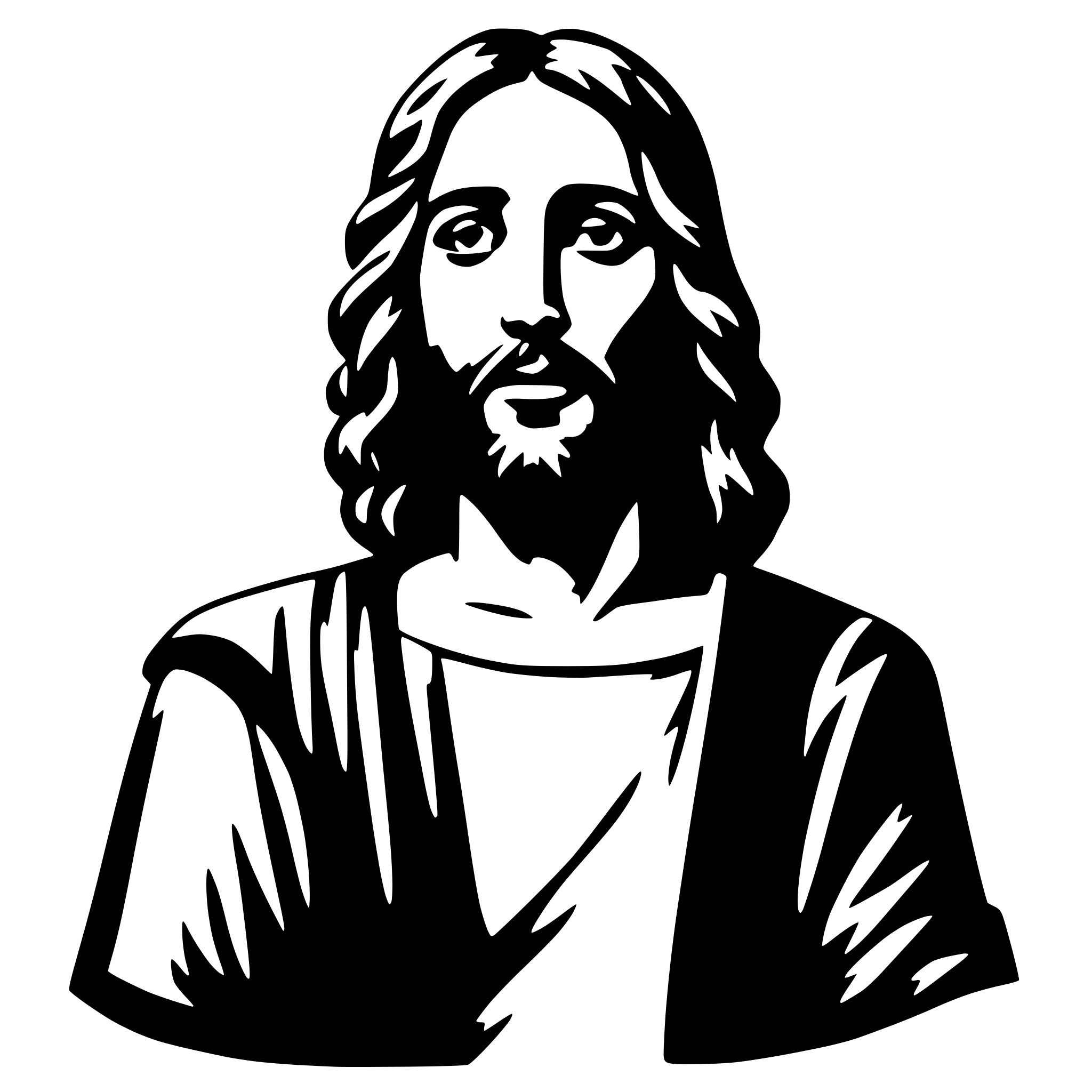 AI-generated SVG of 'jesus'