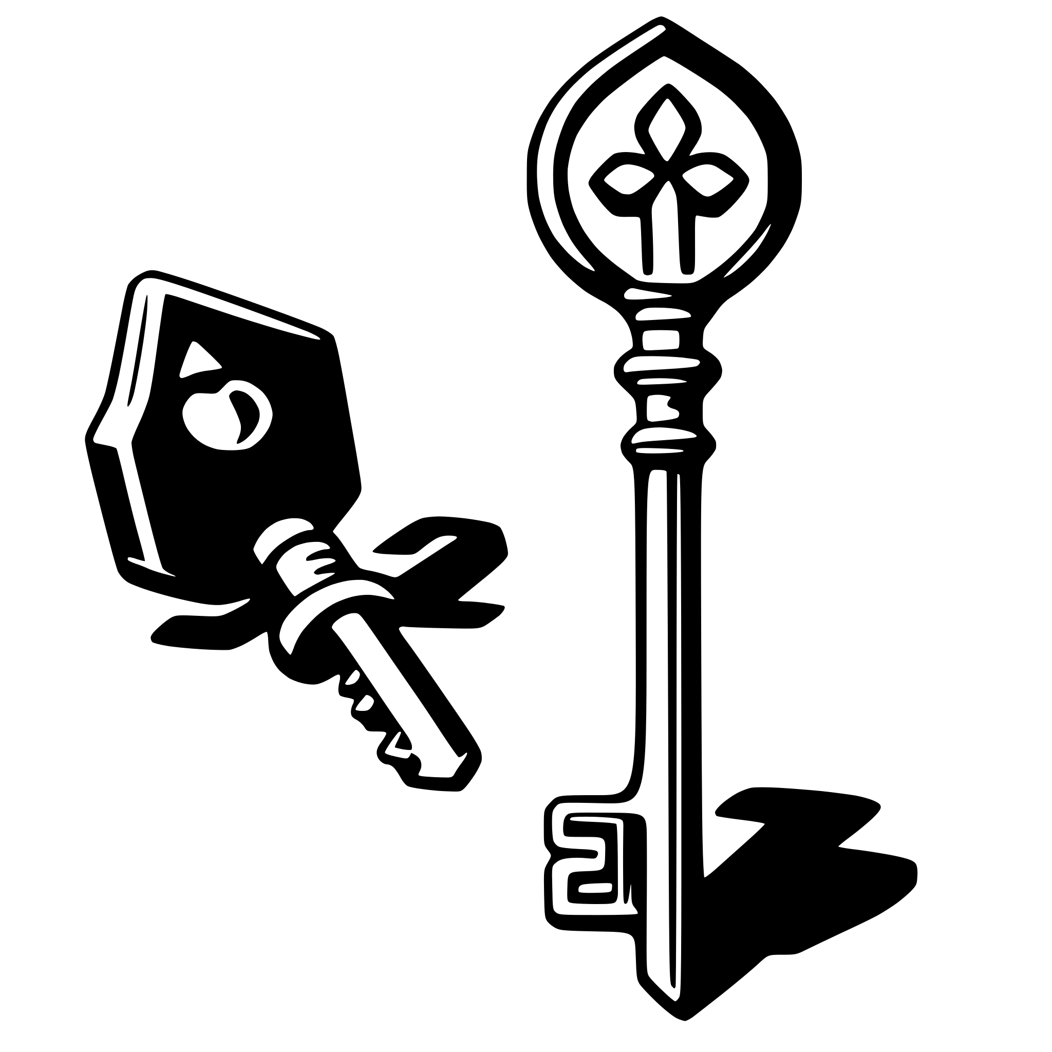 AI-generated SVG of 'key'
