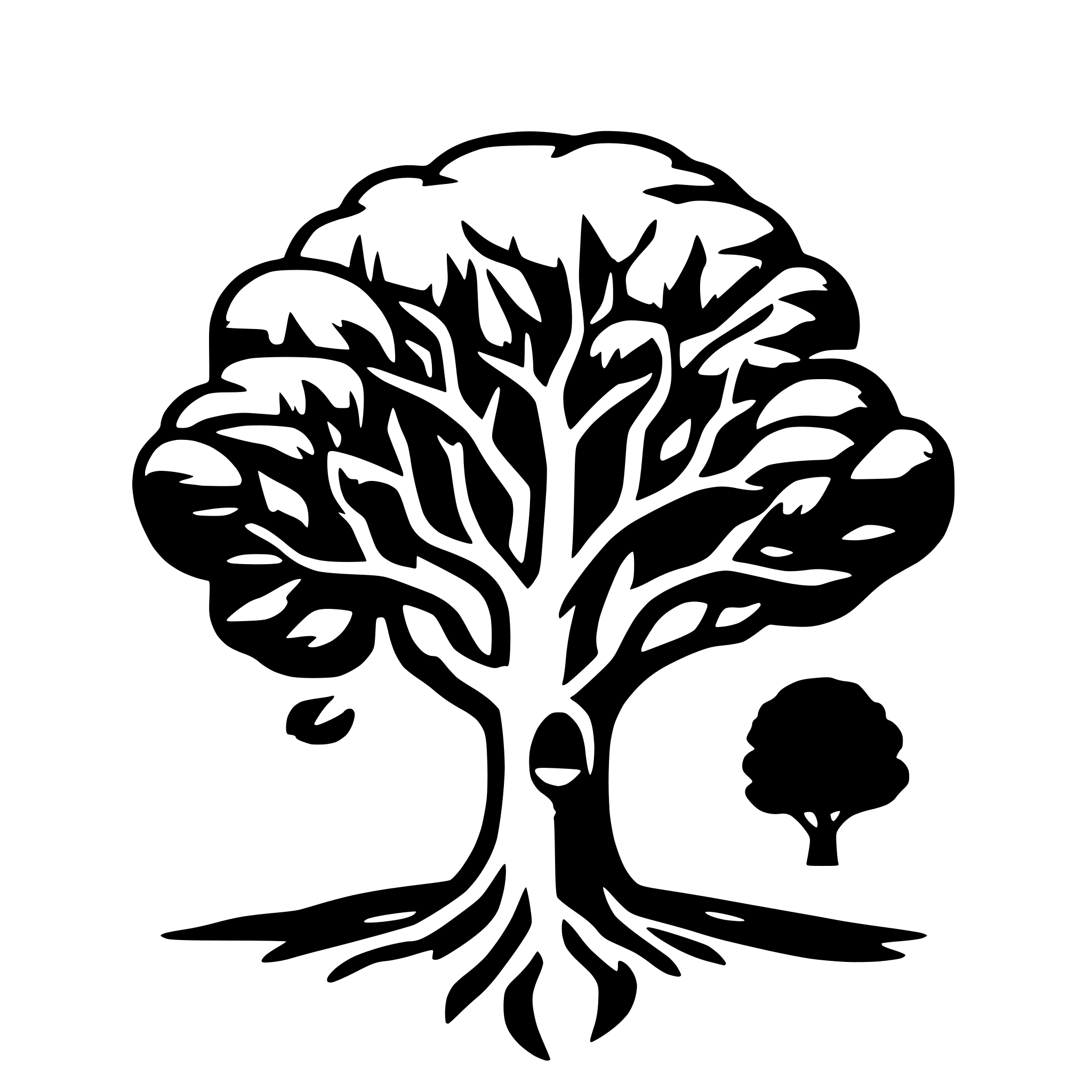 AI-generated SVG of a tree of life