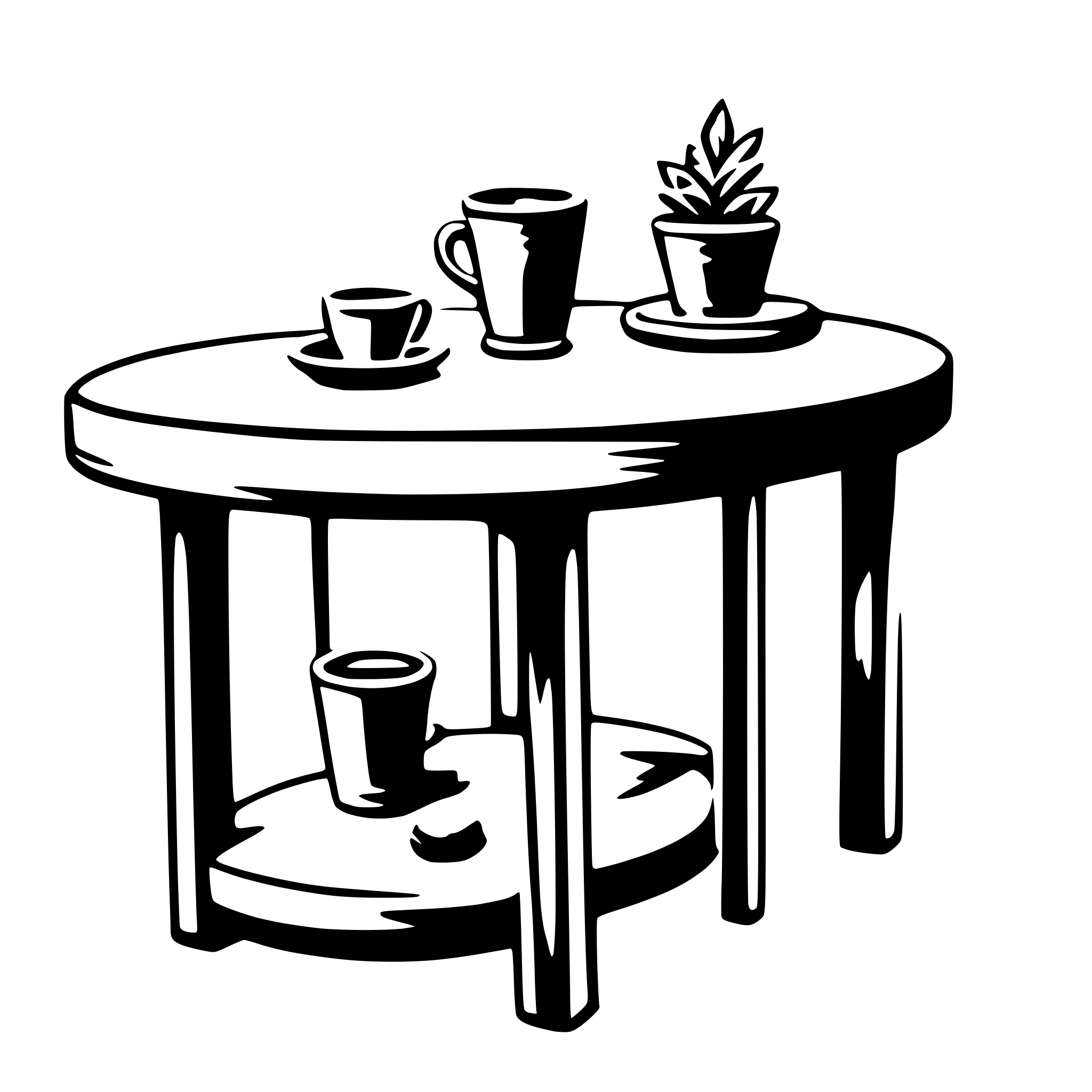 AI-generated SVG of a coffee table