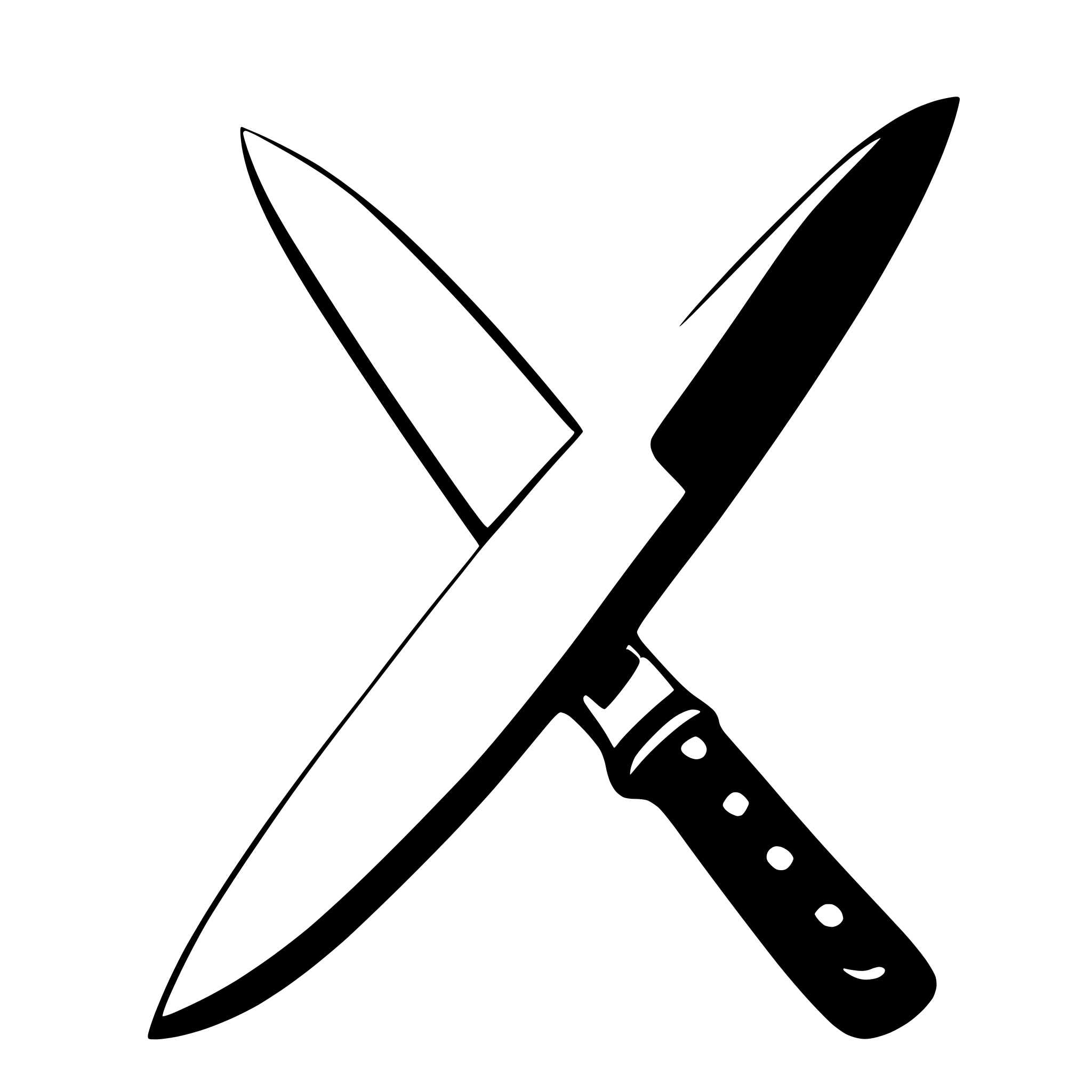 AI-generated SVG of 'chef knife'