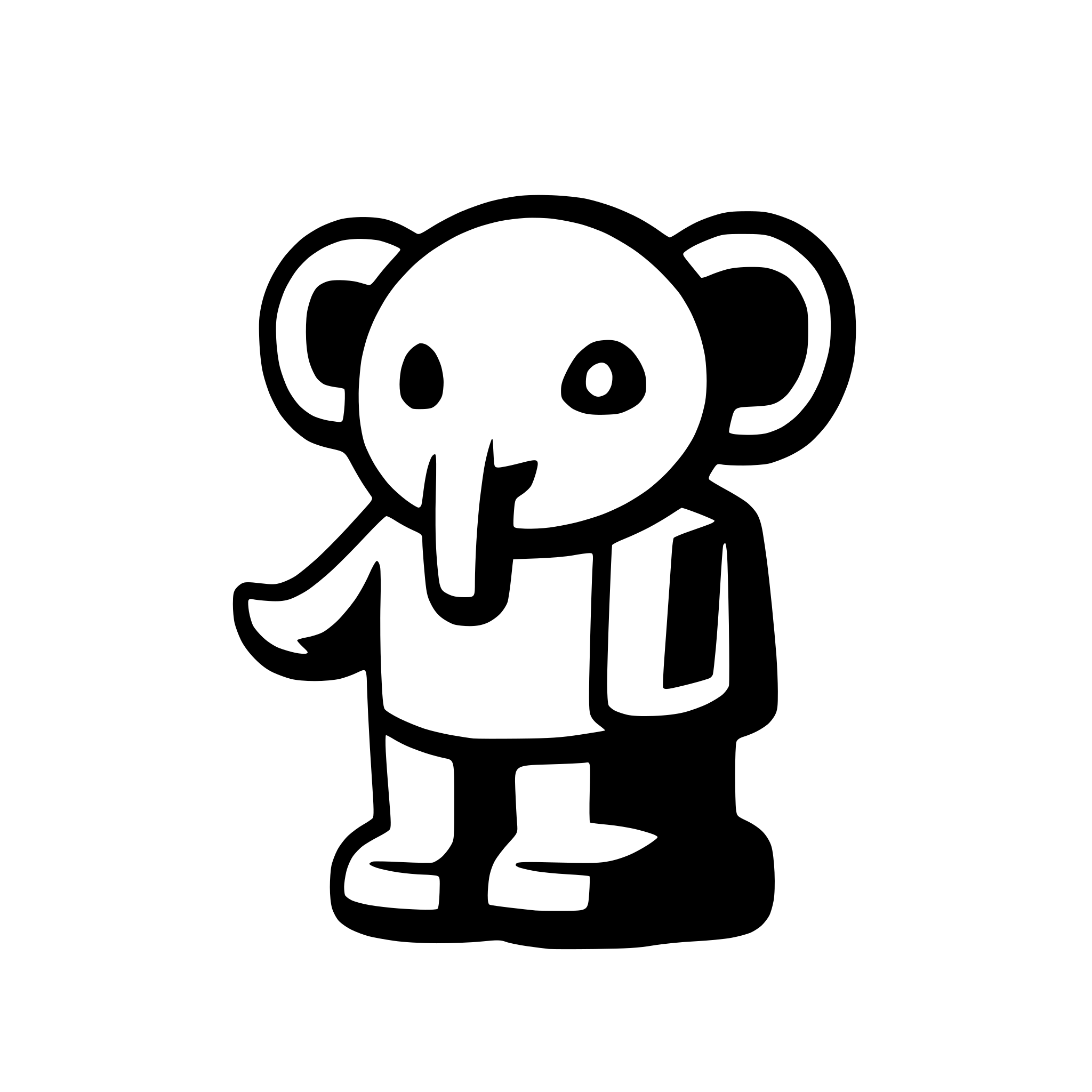 AI-generated SVG of 'A ghost elephant'
