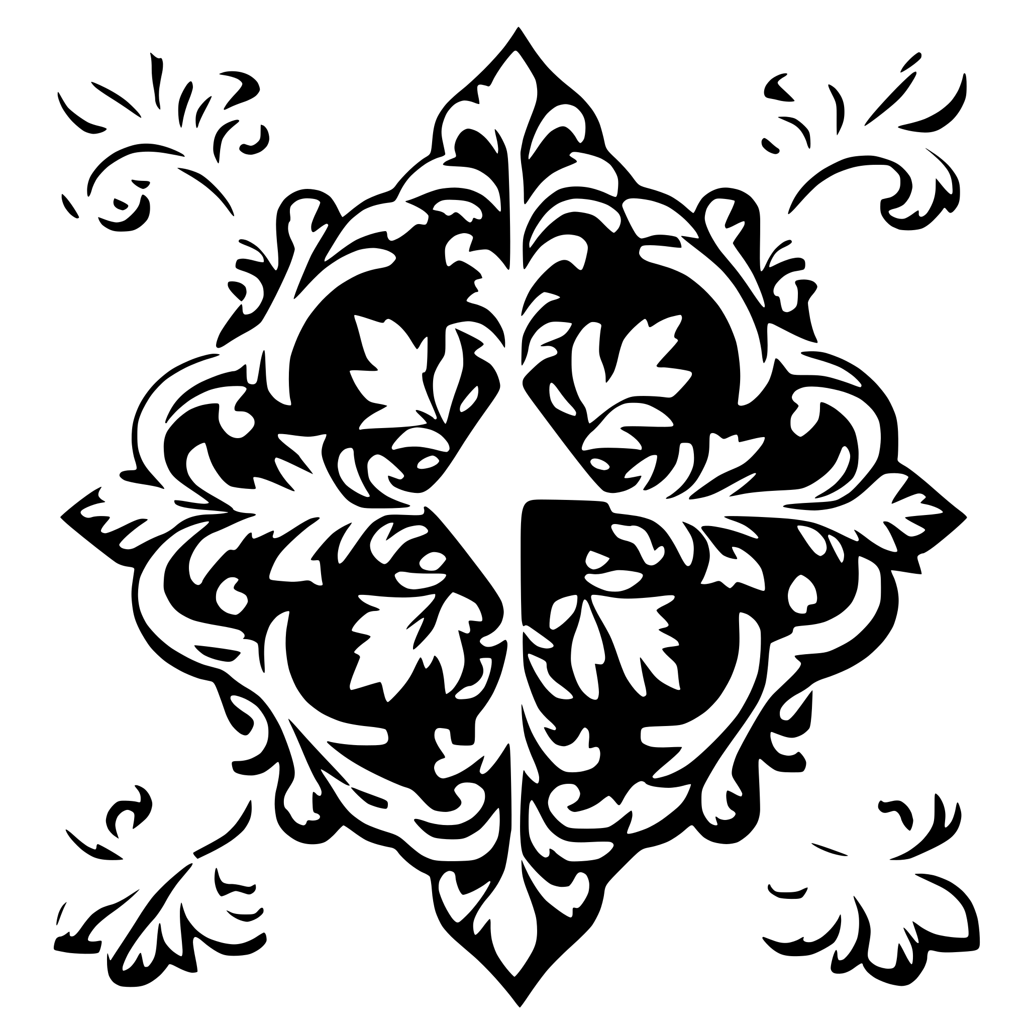 AI-generated SVG of a alpha image with baroque ornaments , gray scale, 4K