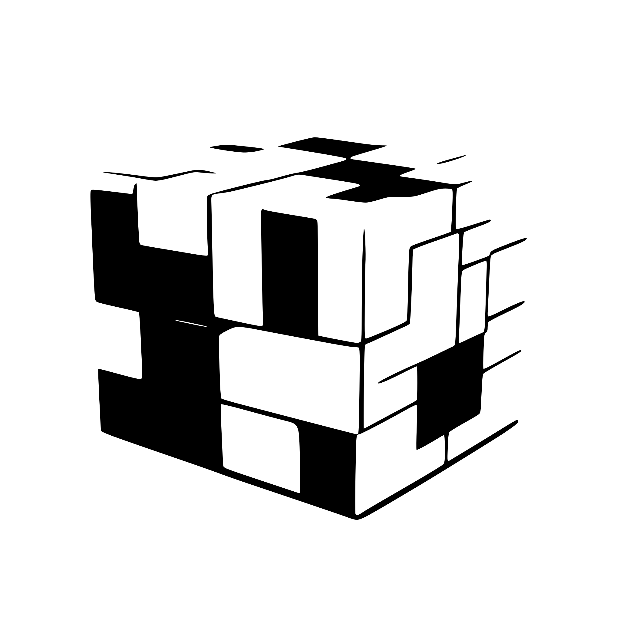 AI-generated SVG of 'modern simple essential kubrik cube'
