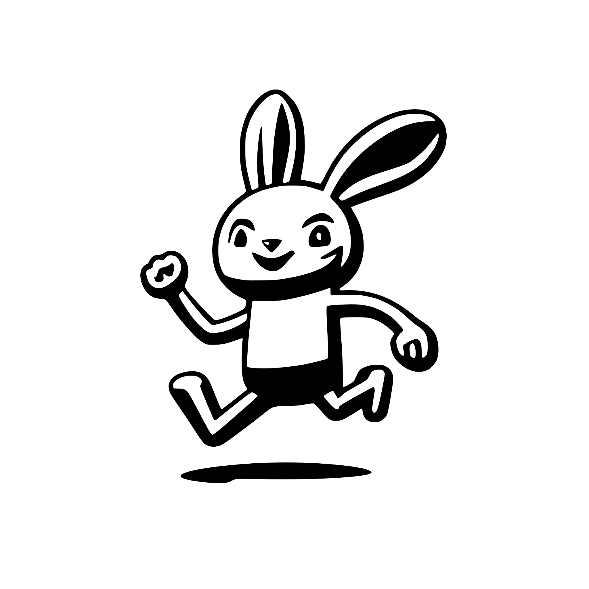 AI-generated SVG of a A rabbit running fast like a human, wearing sportswear and shoes AI-generated SVG of a A rabbit running fast like a human, wearing sportswear and shoes