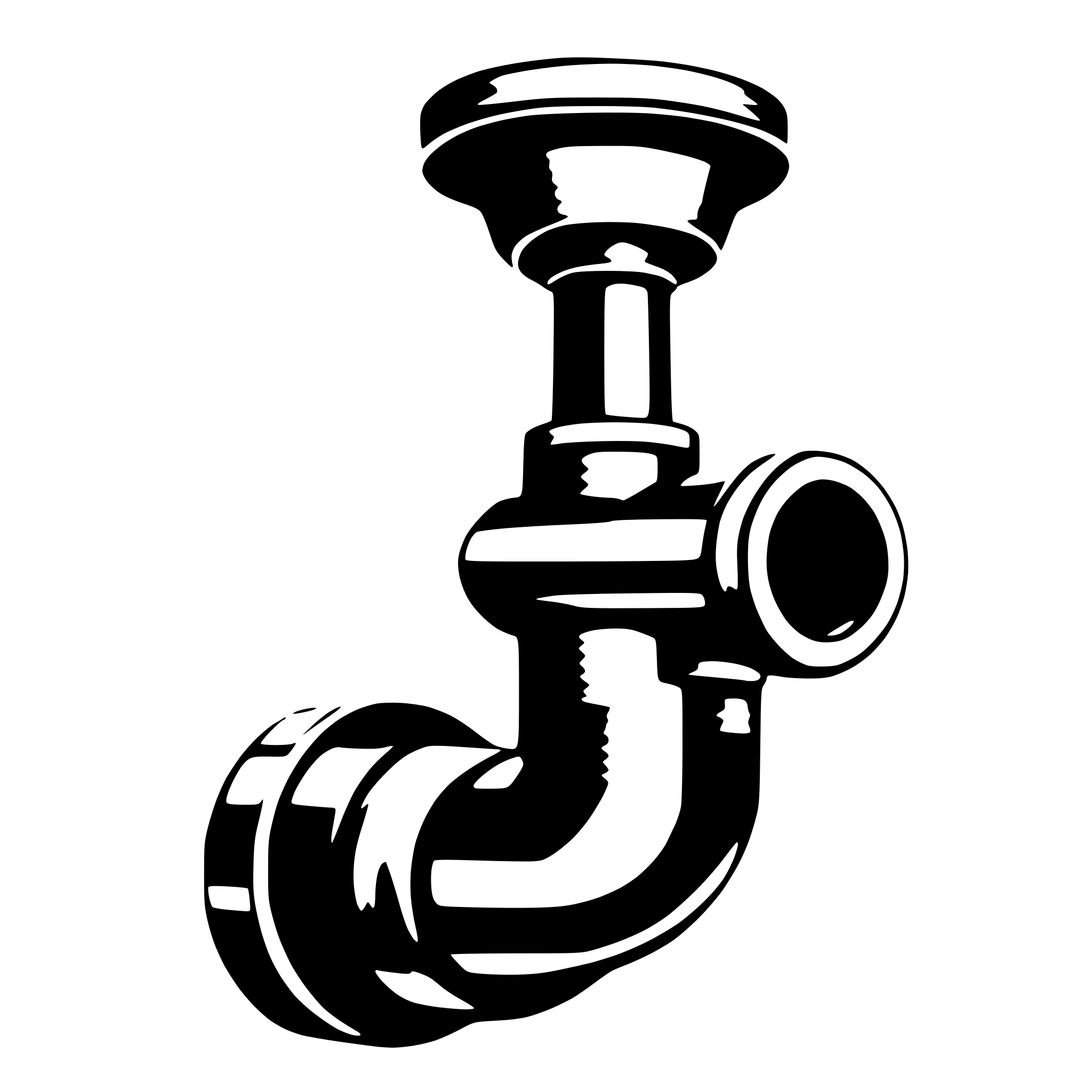 AI-generated SVG of a A pipe with a valve