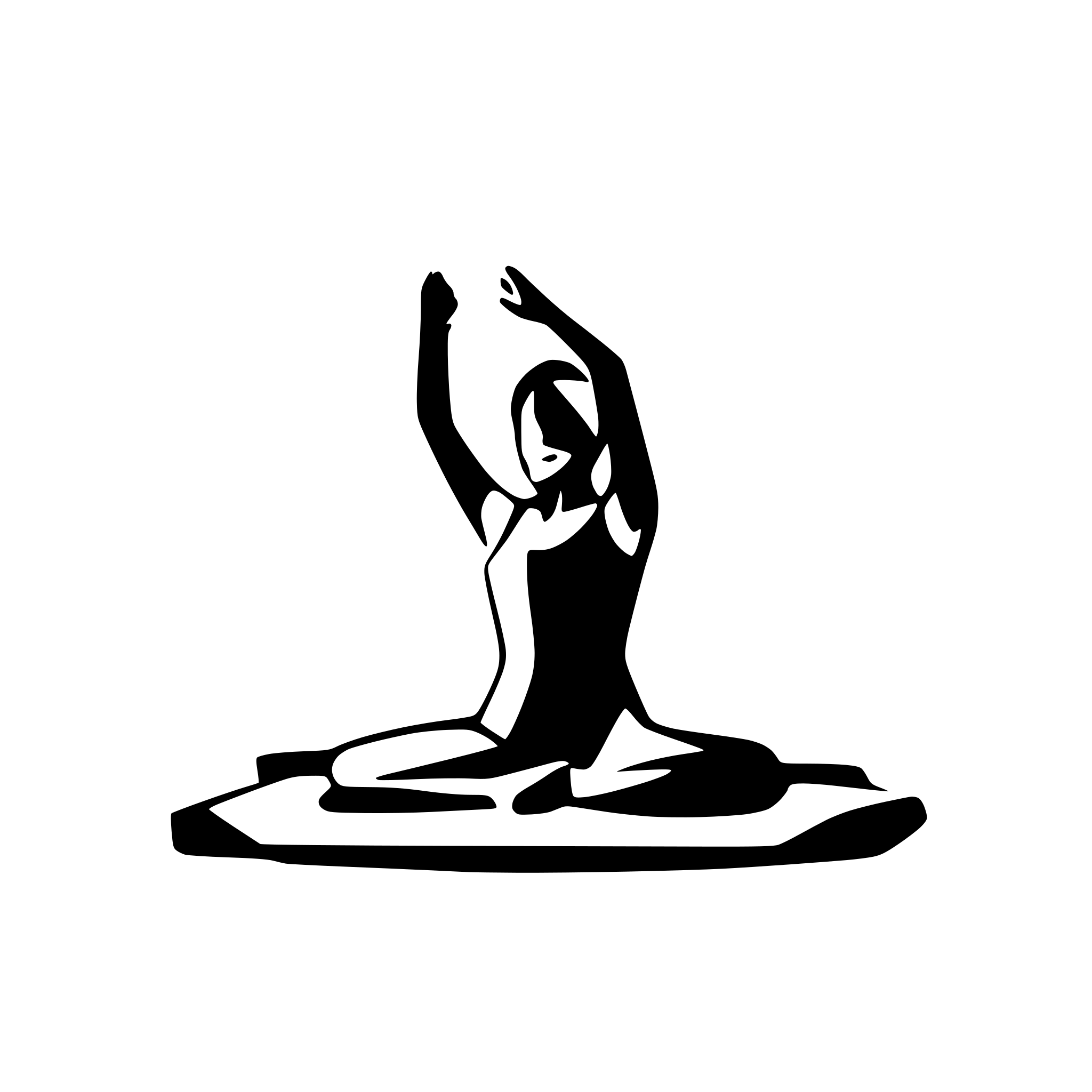 AI-generated SVG of 'yoga pose'