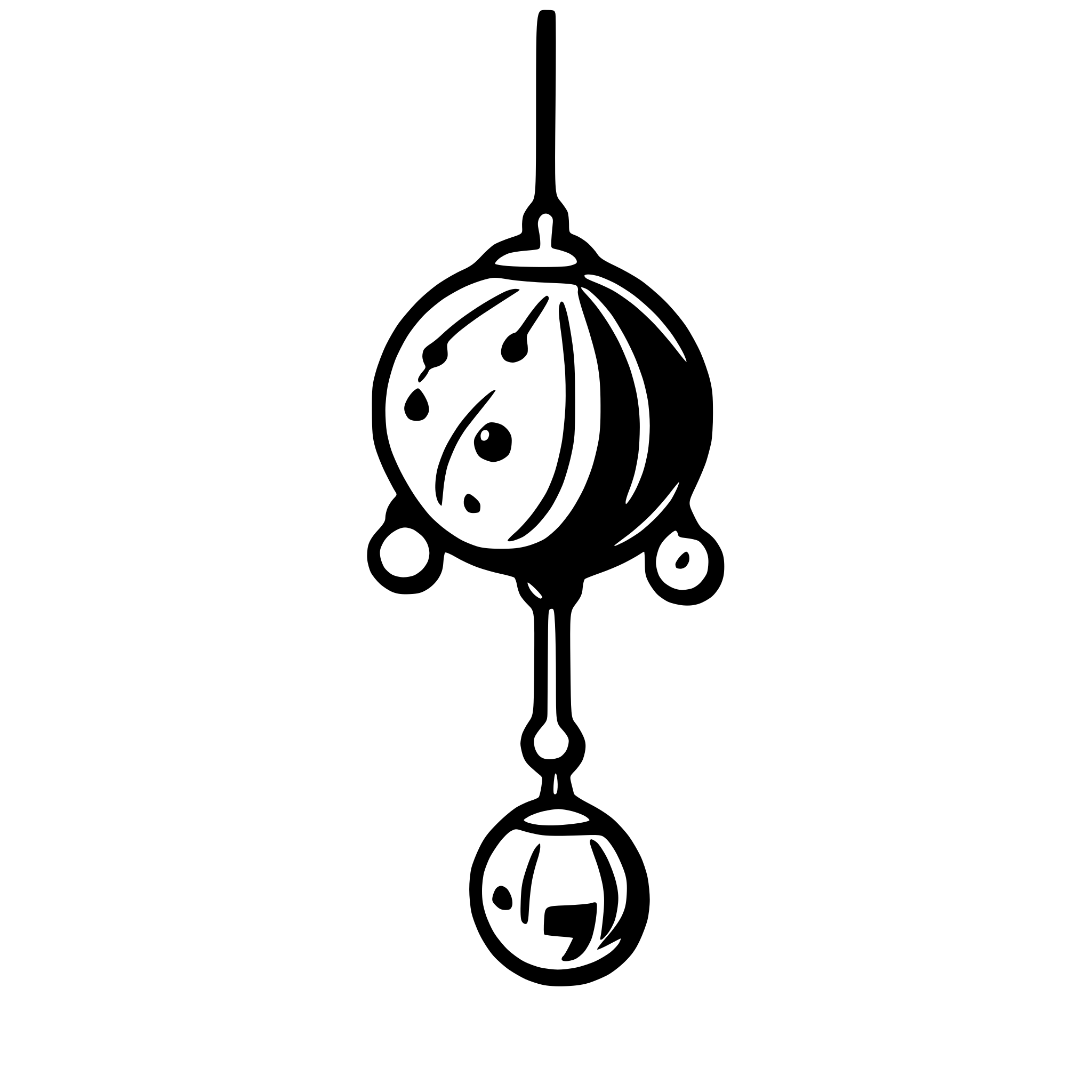 AI-generated SVG of a three pearls on a string with a needle