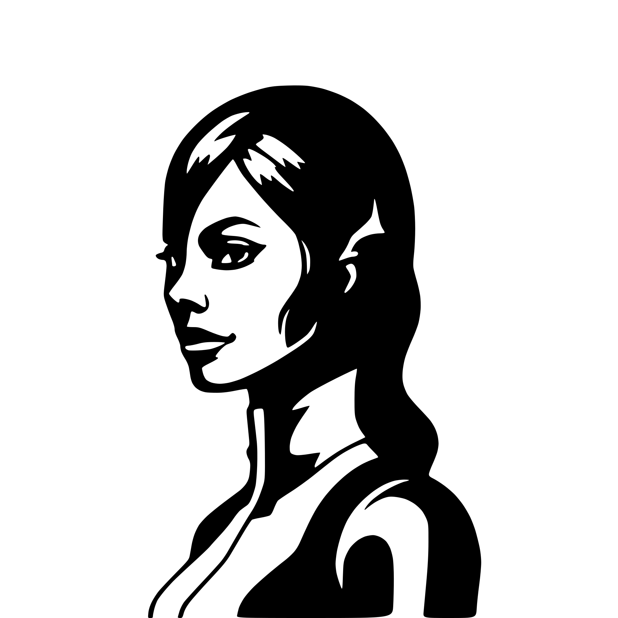 AI-generated SVG of a outline of a vulcan woman in a starfleet uniform star trek head to toe pointy ears "full length portrait"