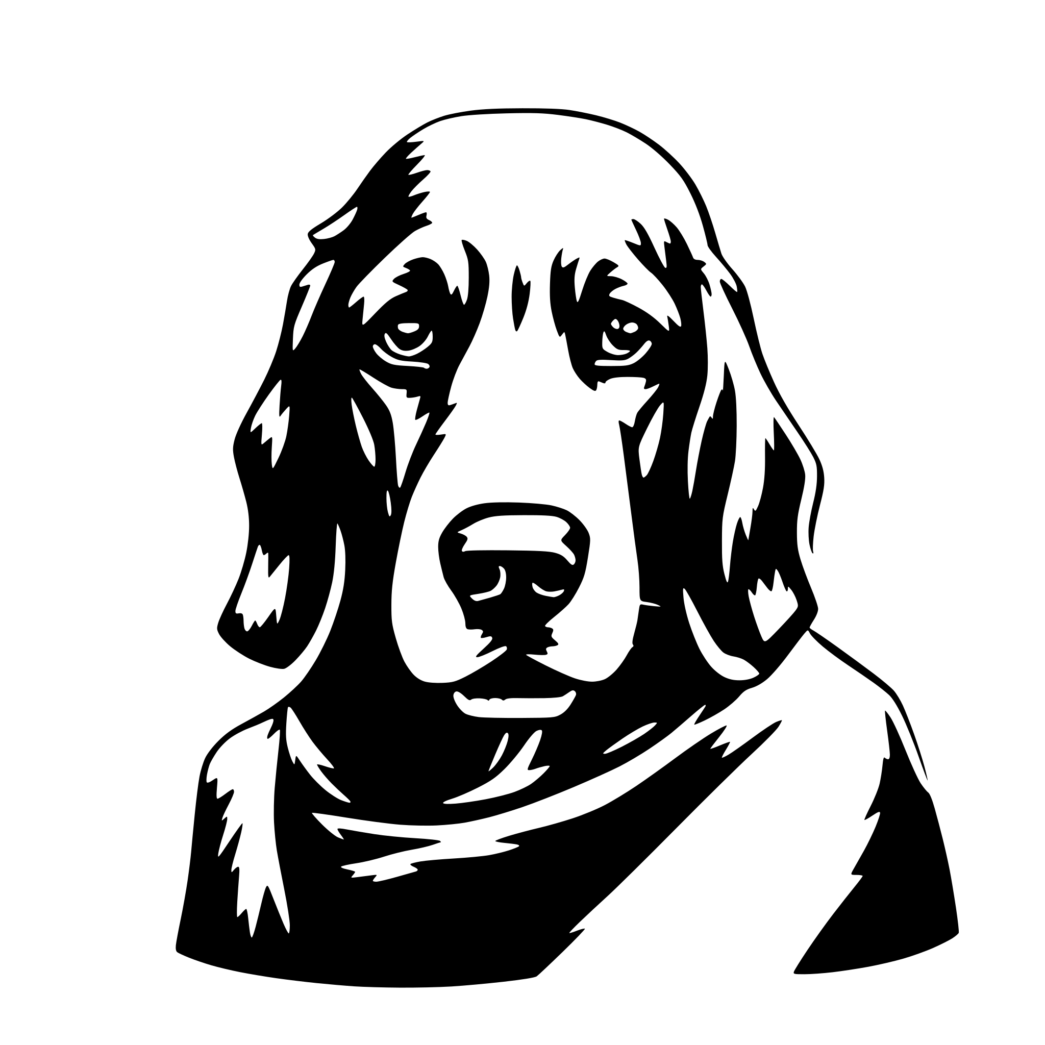 AI-generated SVG of a the hound
