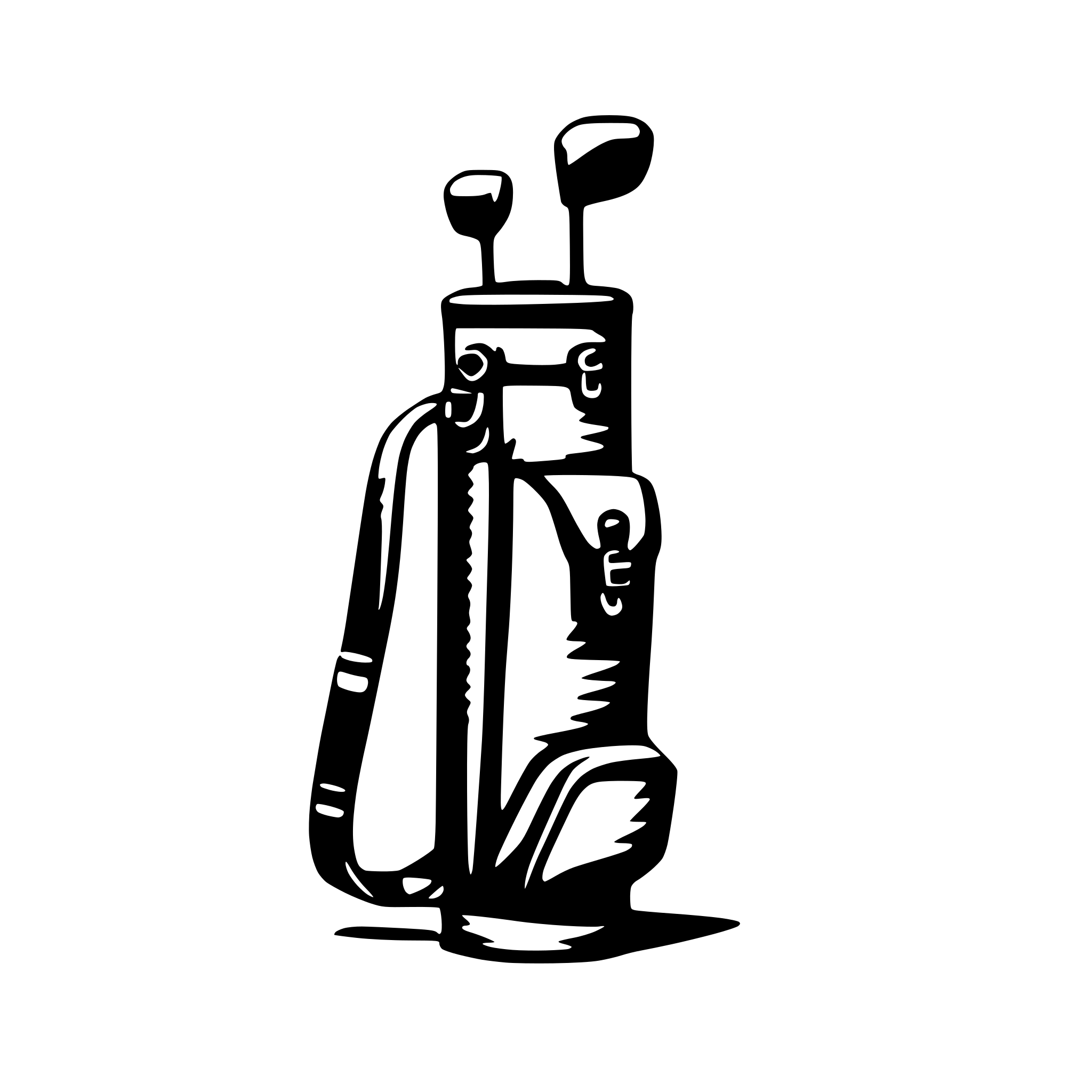 AI-generated SVG of a golf bag