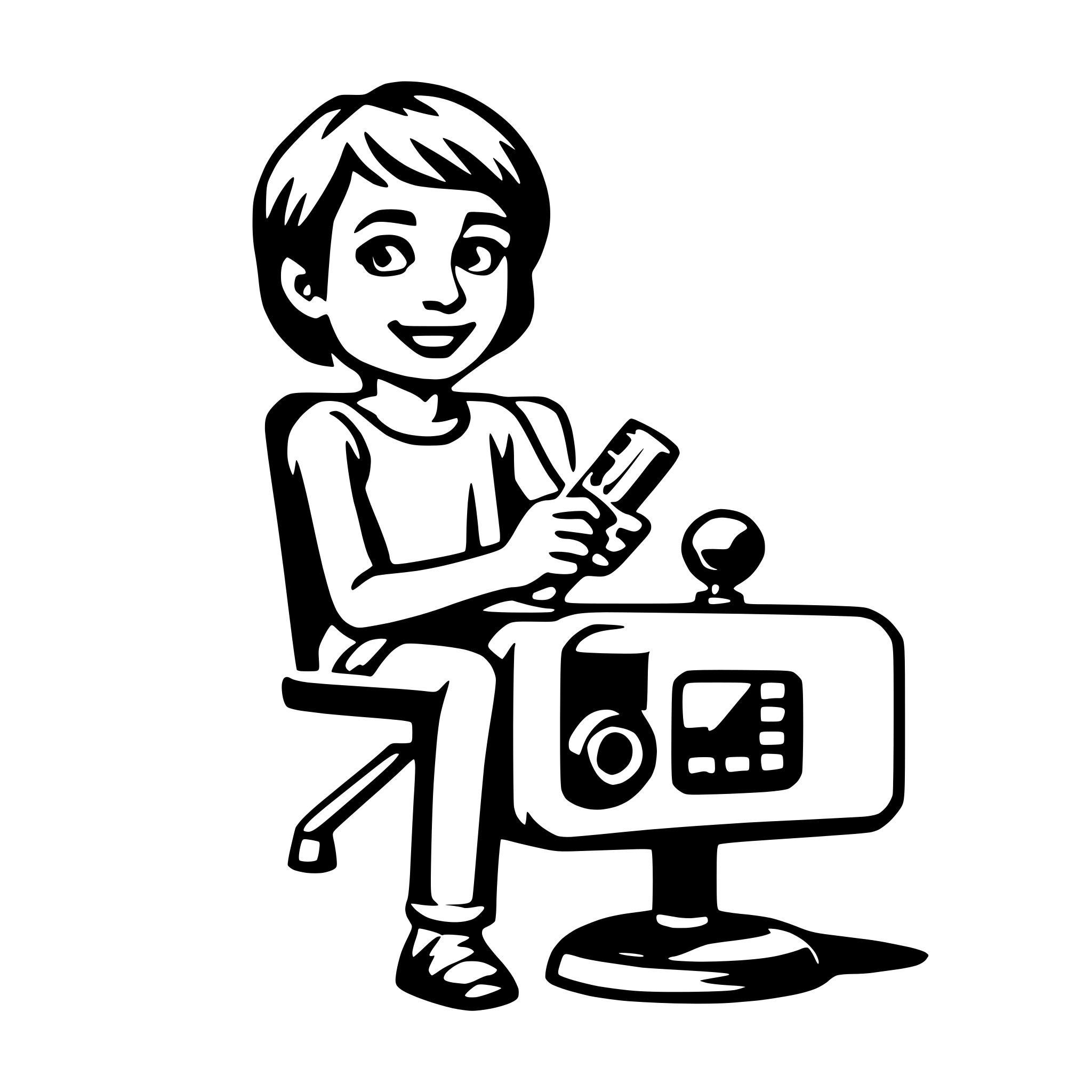 AI-generated SVG of a video editor