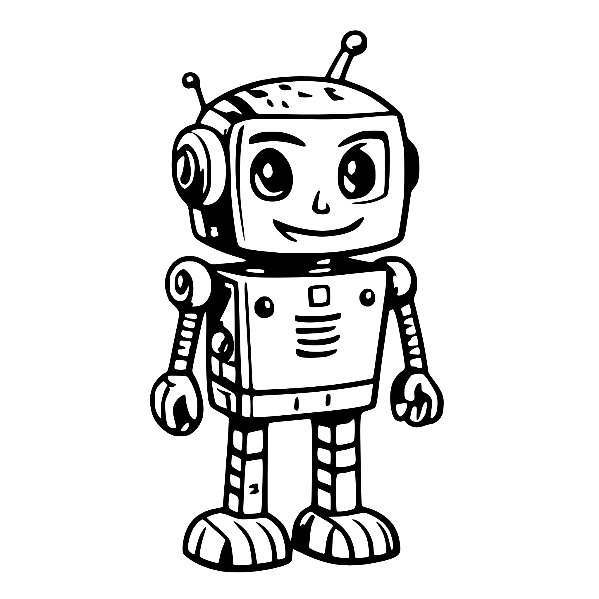 AI-generated SVG of 'robot'