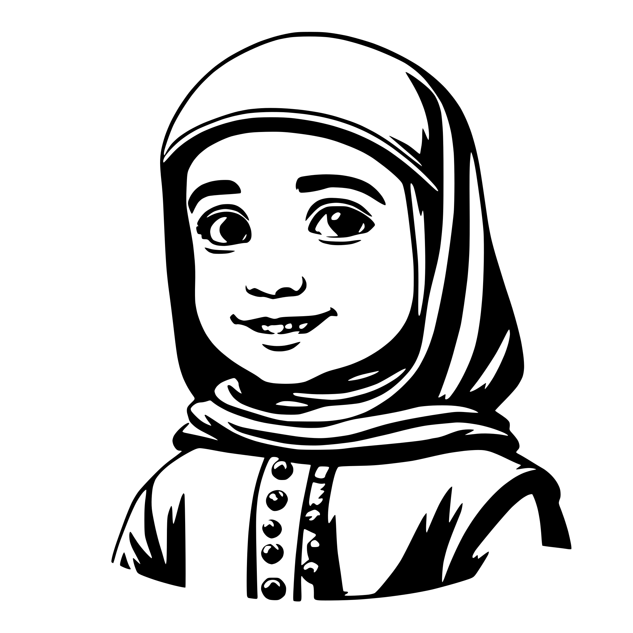 AI-generated SVG of 'muslim kid'